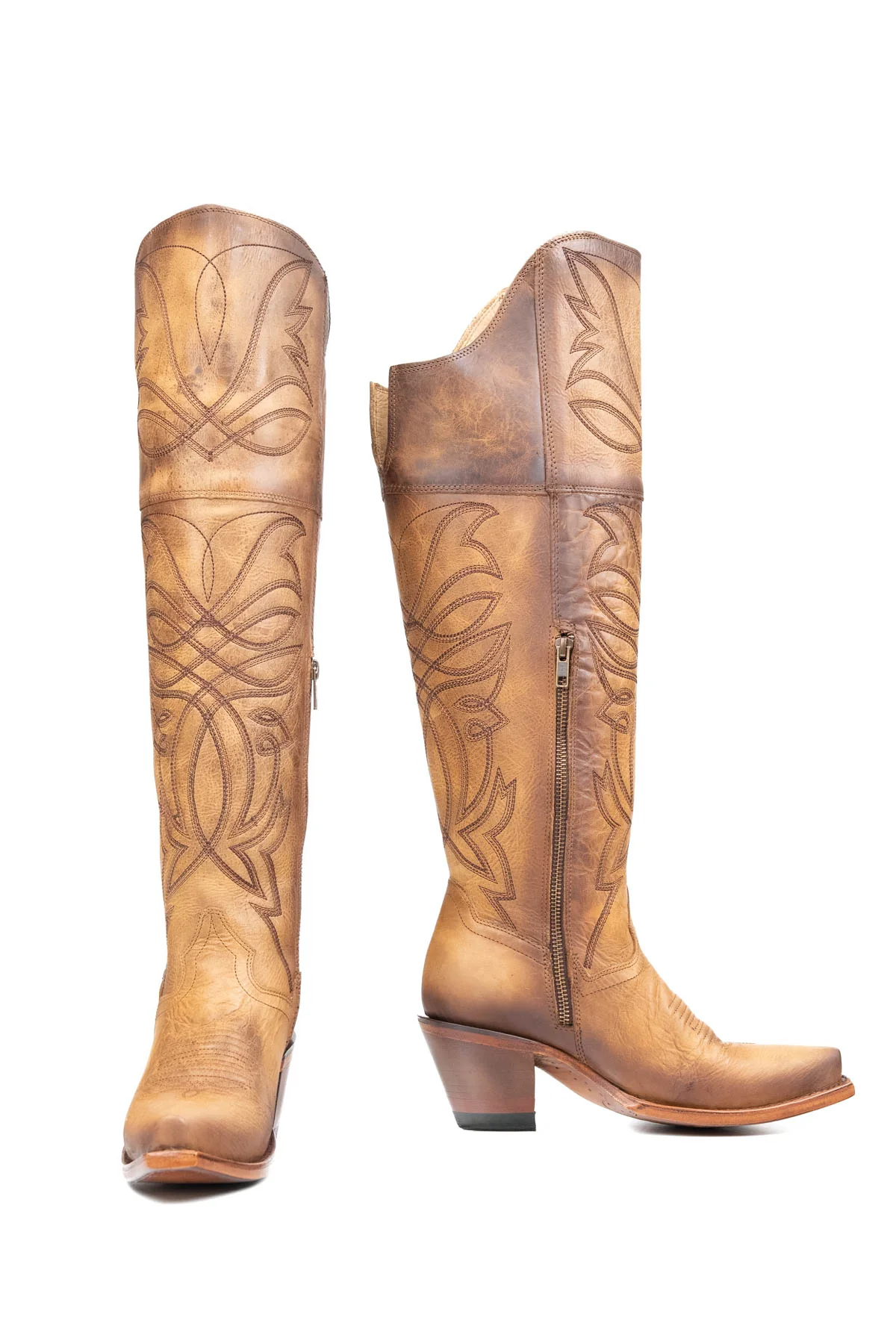 Myriam Knee High Snip Toe Cowgirl Boot - Image 21