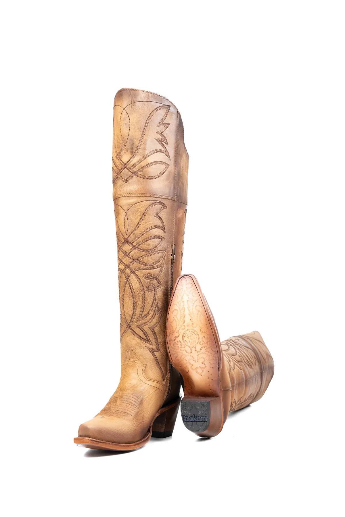 Myriam Knee High Snip Toe Cowgirl Boot - Image 22
