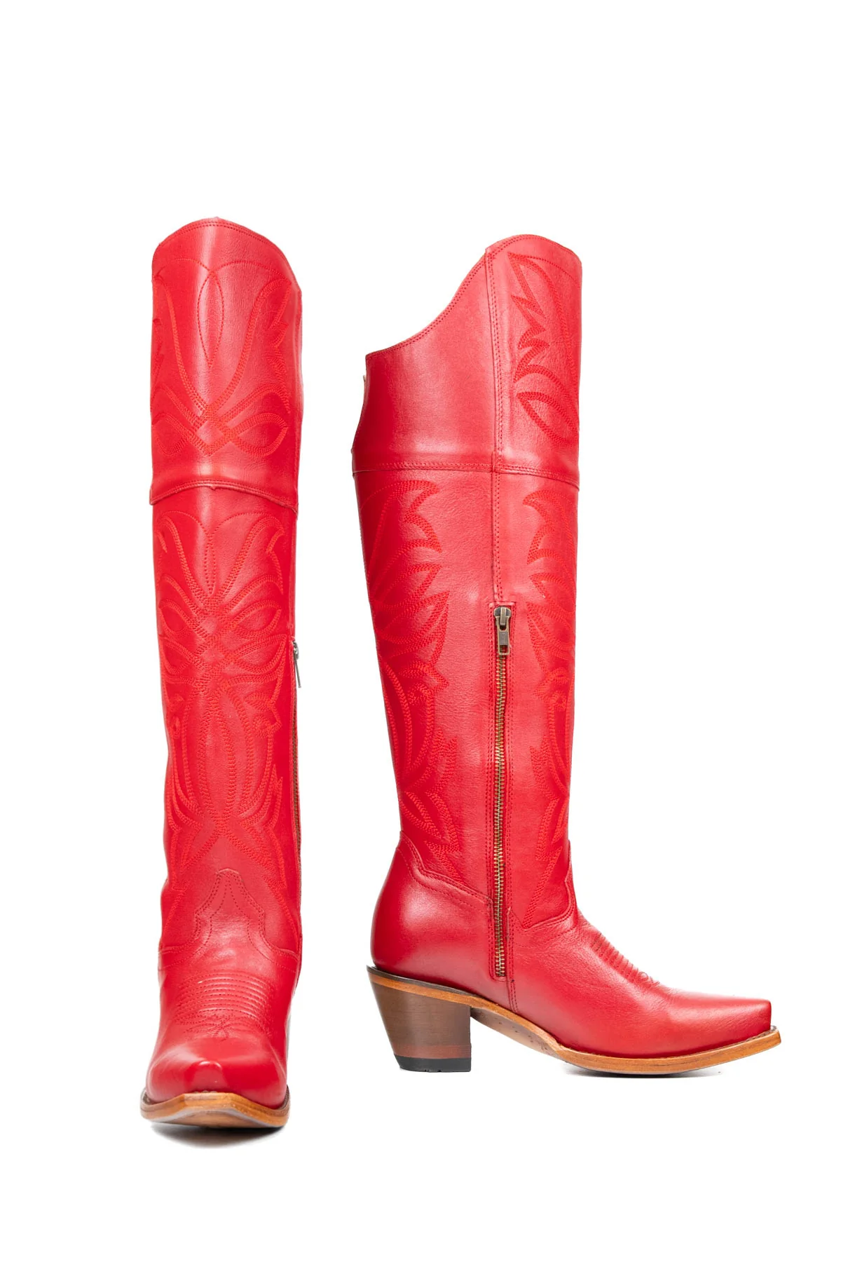 Myriam Knee High Snip Toe Cowgirl Boot - Image 4