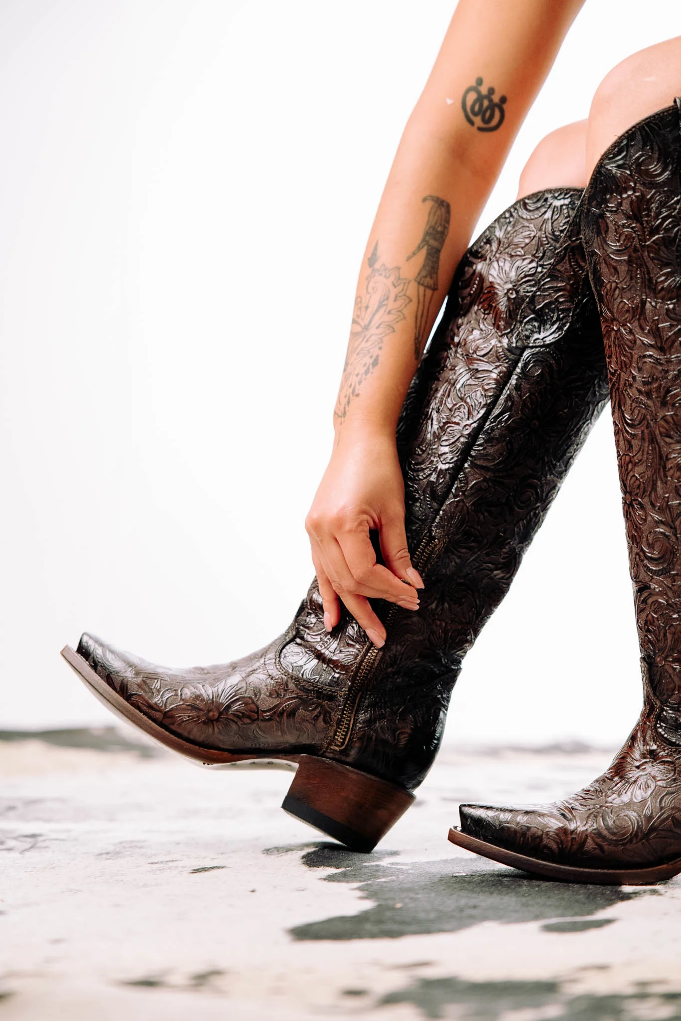 Nancy Tall Snip Toe Cowgirl Boot - Image 7