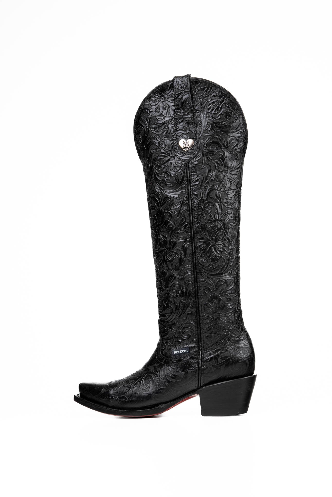 Nancy Tall Red Bottom Snip Toe Cowgirl Boot - Image 3
