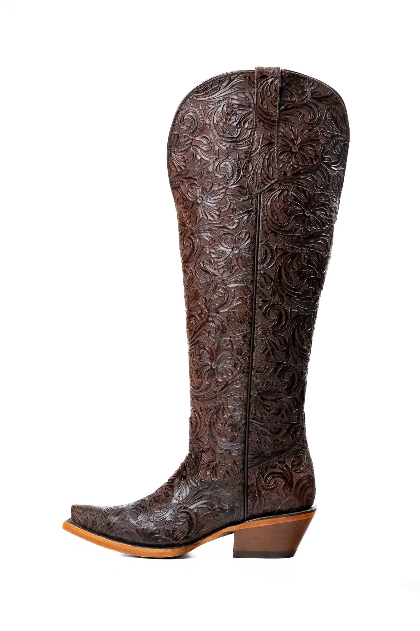 Nancy Tall Wide Calf Snip Toe Cowgirl Boot - Image 8