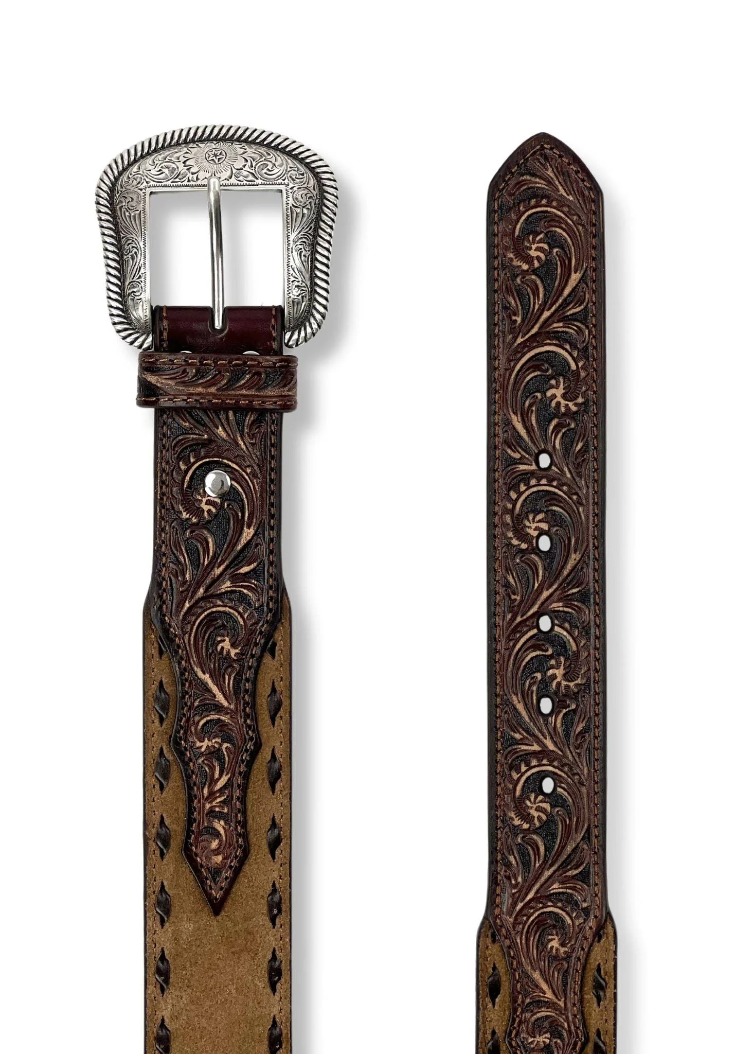 Nocona Coffee Roughout Western Cowboy Belt - Image 2