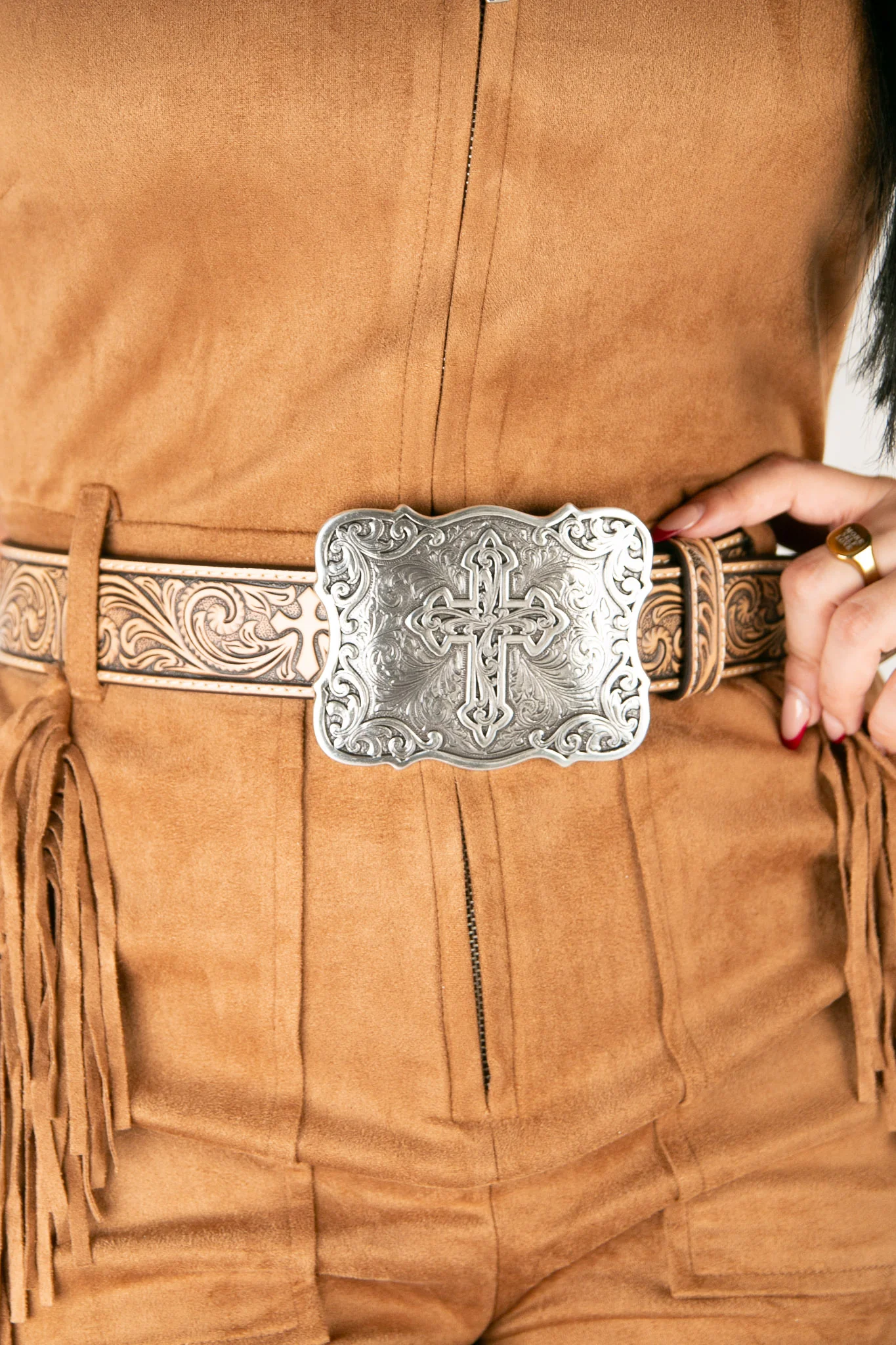 Nocona Cross Buckle Cowgirl Belt - Image 5