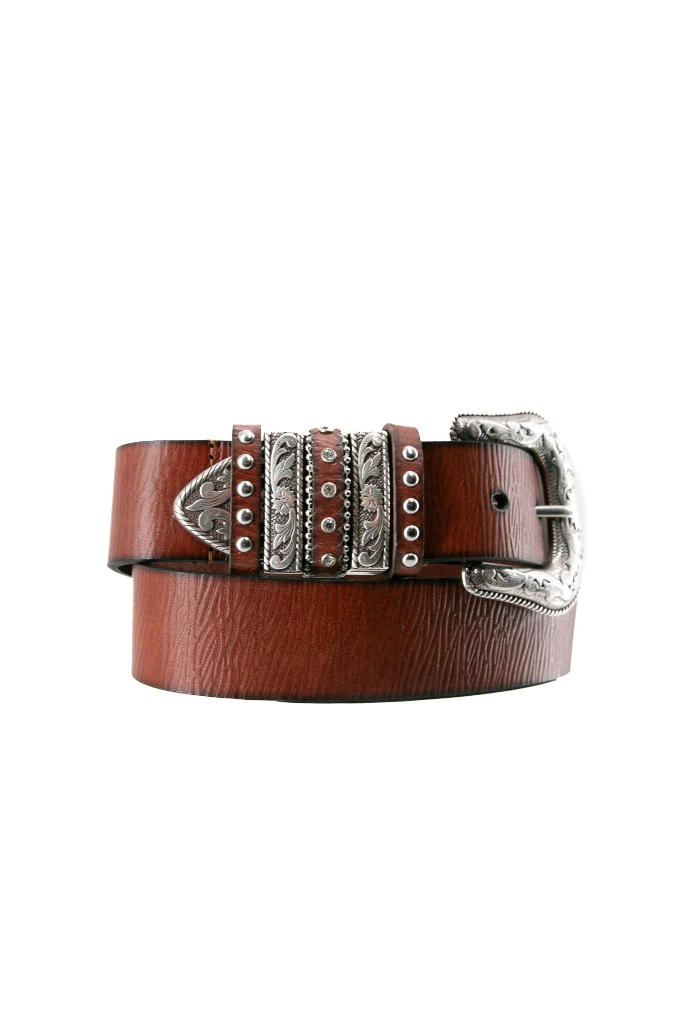 Nocona Embossed Leather Cowgirl Belt - Image 7