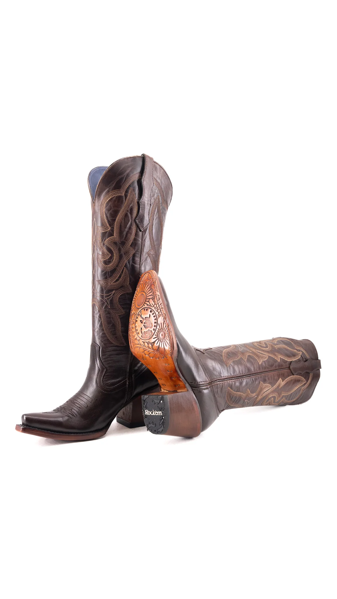Odette Tall Snip Toe Cowgirl Boot - Image 23