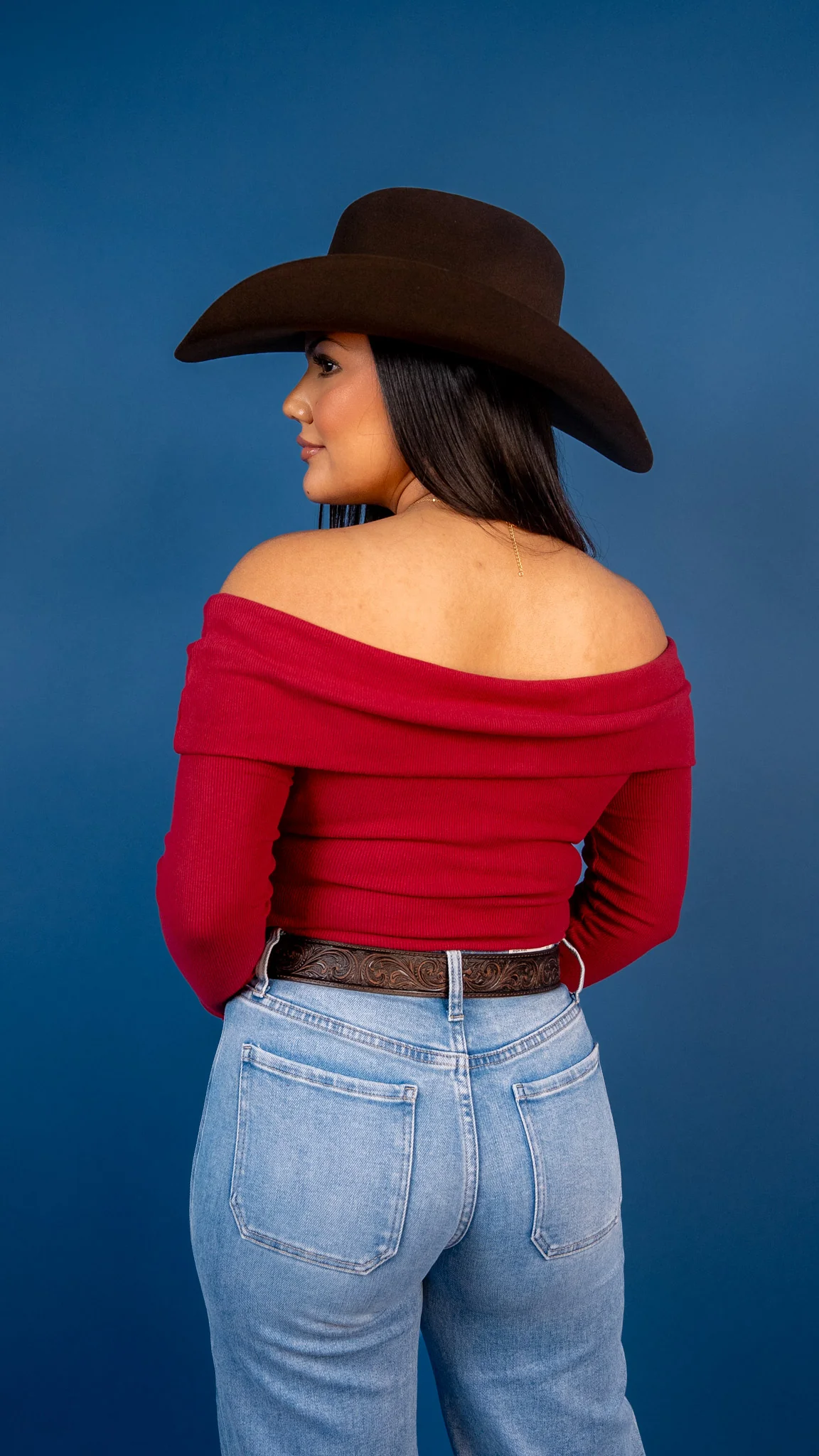 Cozy Ribbed Off-the-Shoulder Top - Image 5