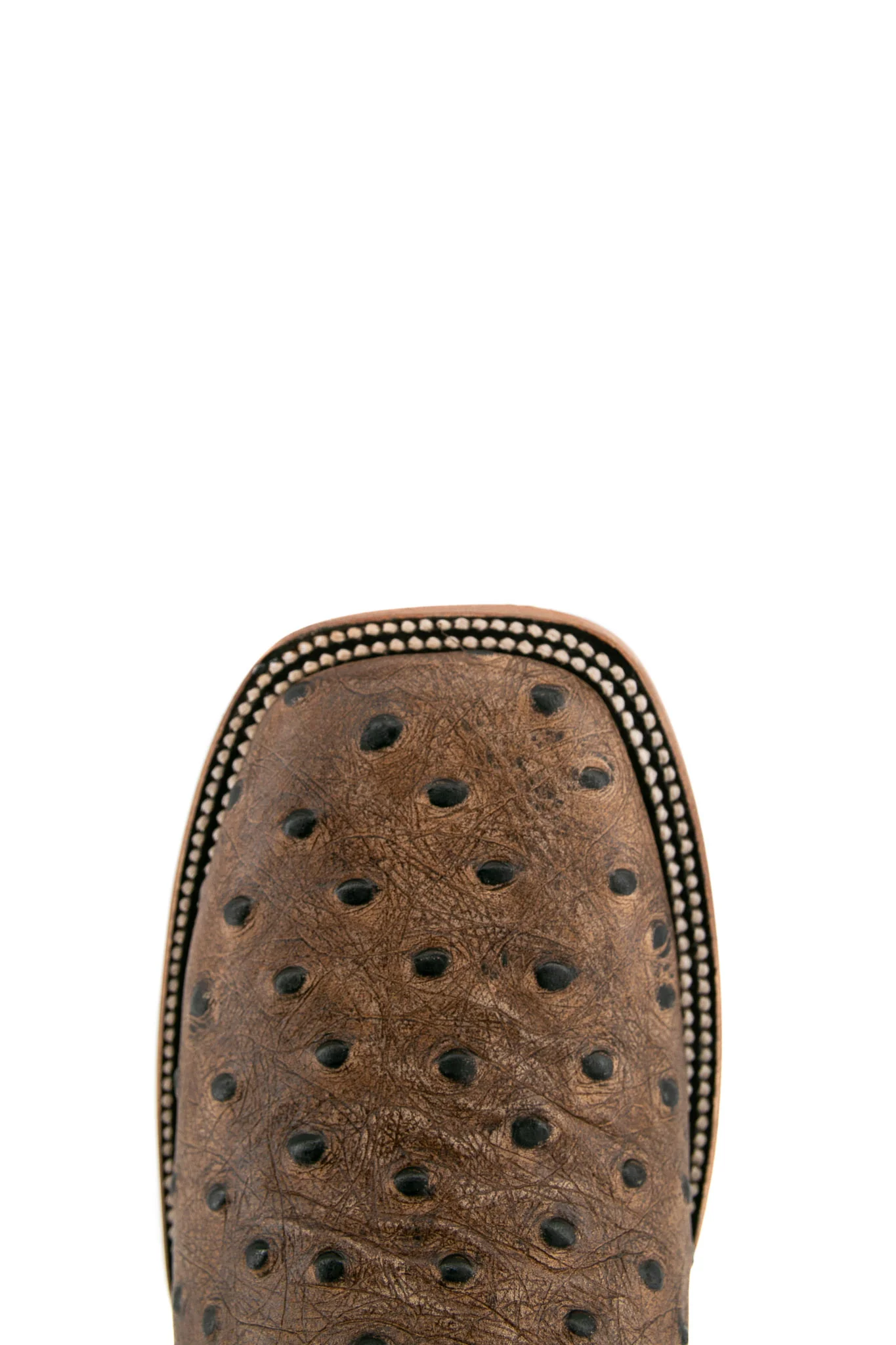 Ostrich Matte Rustic Square Toe Cowboy Boot - Image 10