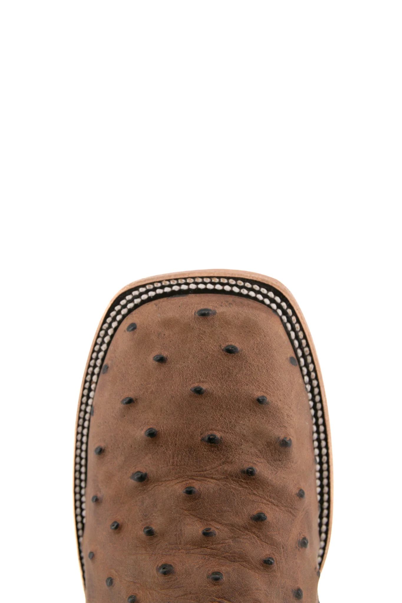 Ostrich Matte Rustic Square Toe Cowboy Boot - Image 20