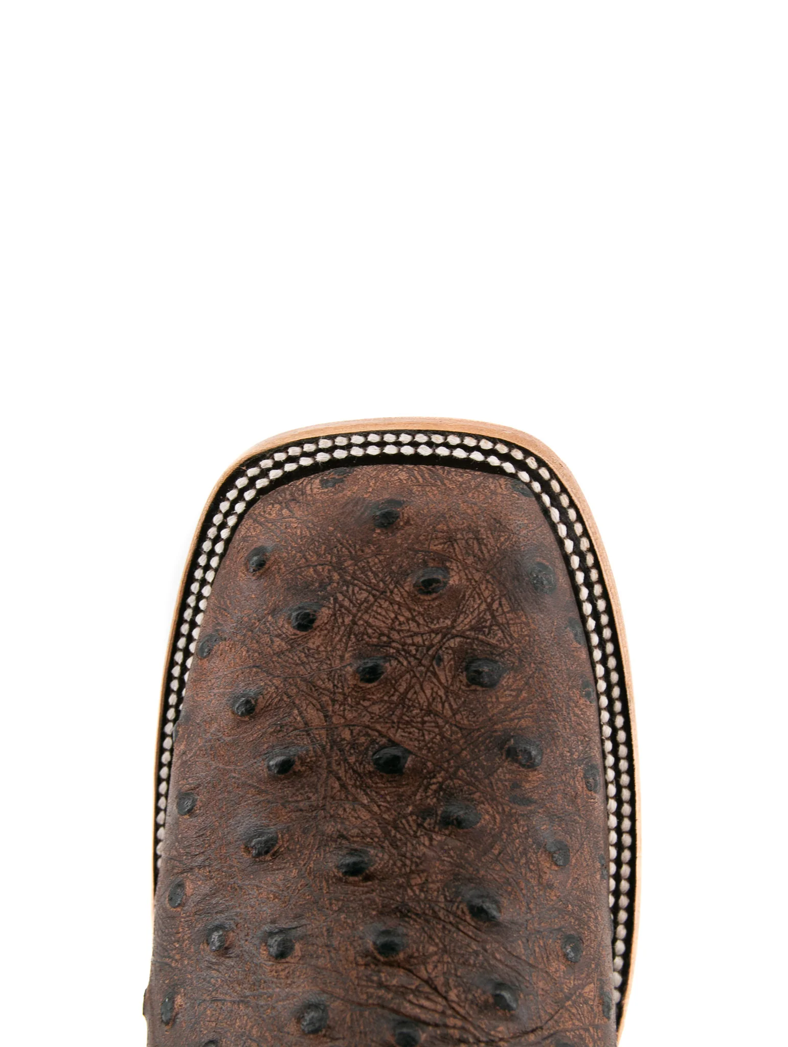 Ostrich Matte Rustic Square Toe Cowboy Boot - Image 25