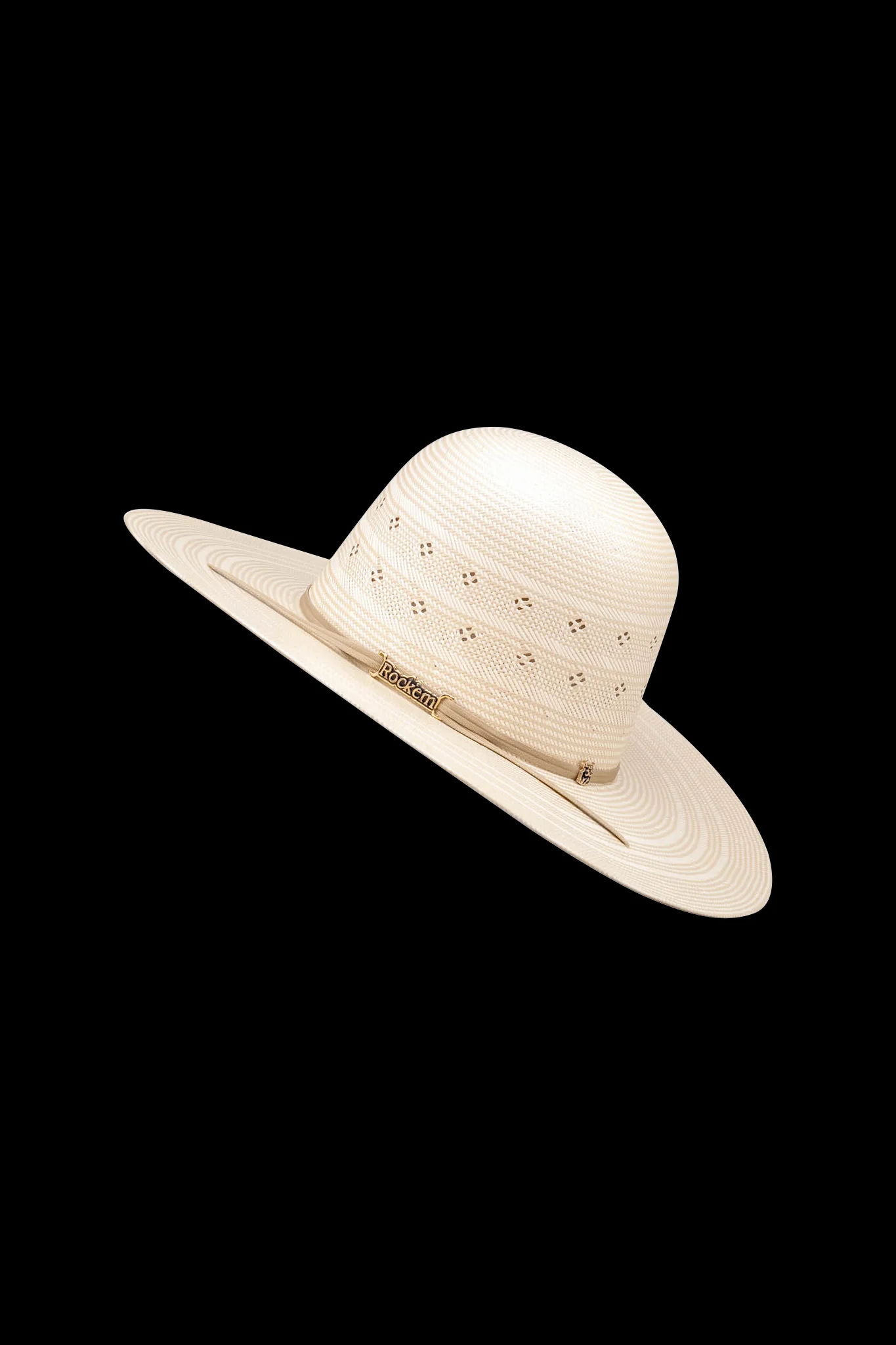 Rock'em 100X Outlaw Open Crown Straw Hat - Image 4