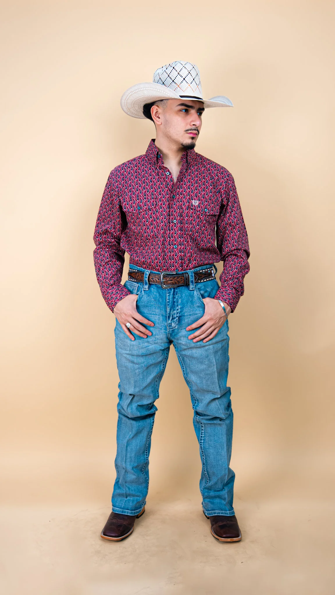 Panhandle Long Sleeve Copper Button-Up - Image 4