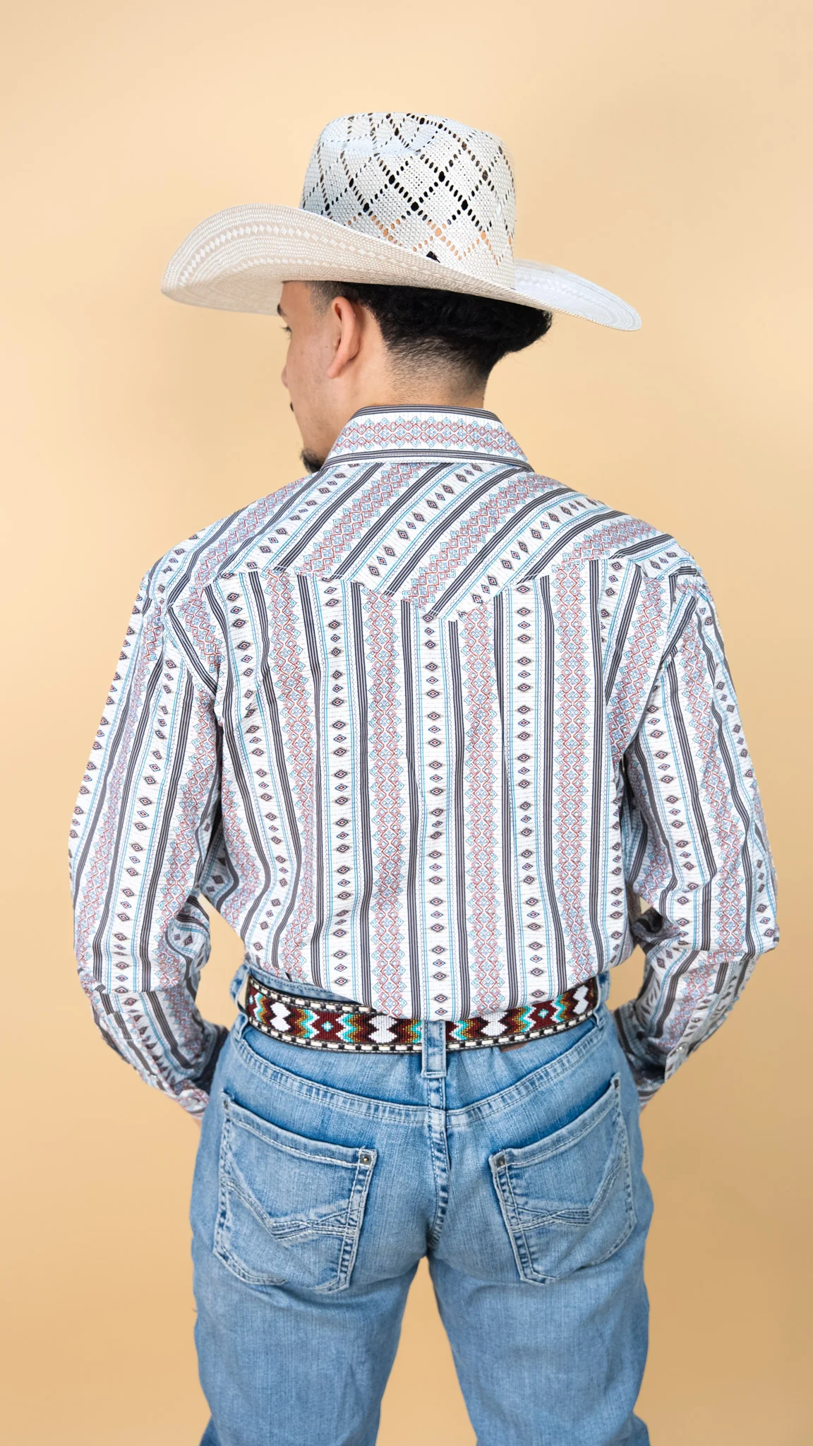 Panhandle Long Sleeve Monk Pearl Snap - Image 3