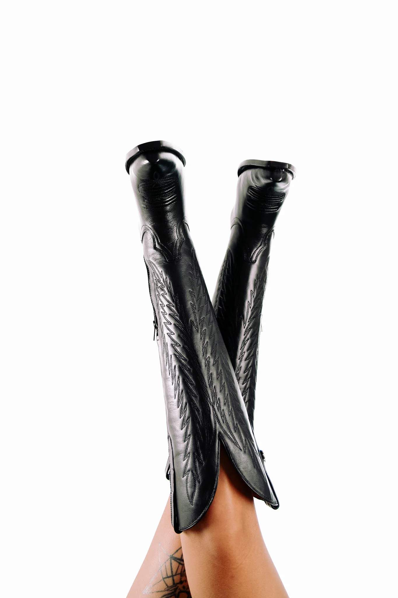 Valentina Tall Red Bottom Snip Toe Cowgirl Boot - Image 10
