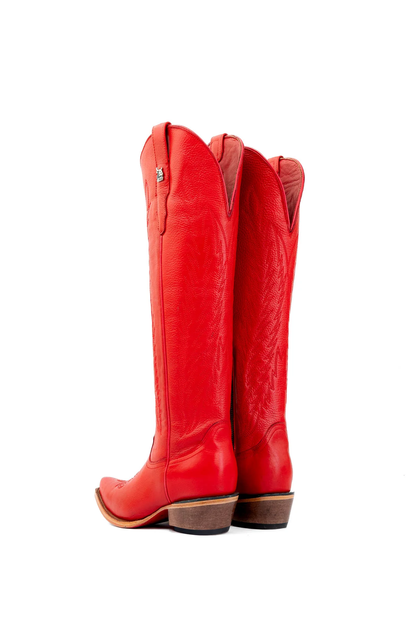 Valentina Tall Red Bottom Snip Toe Cowgirl Boot - Image 16