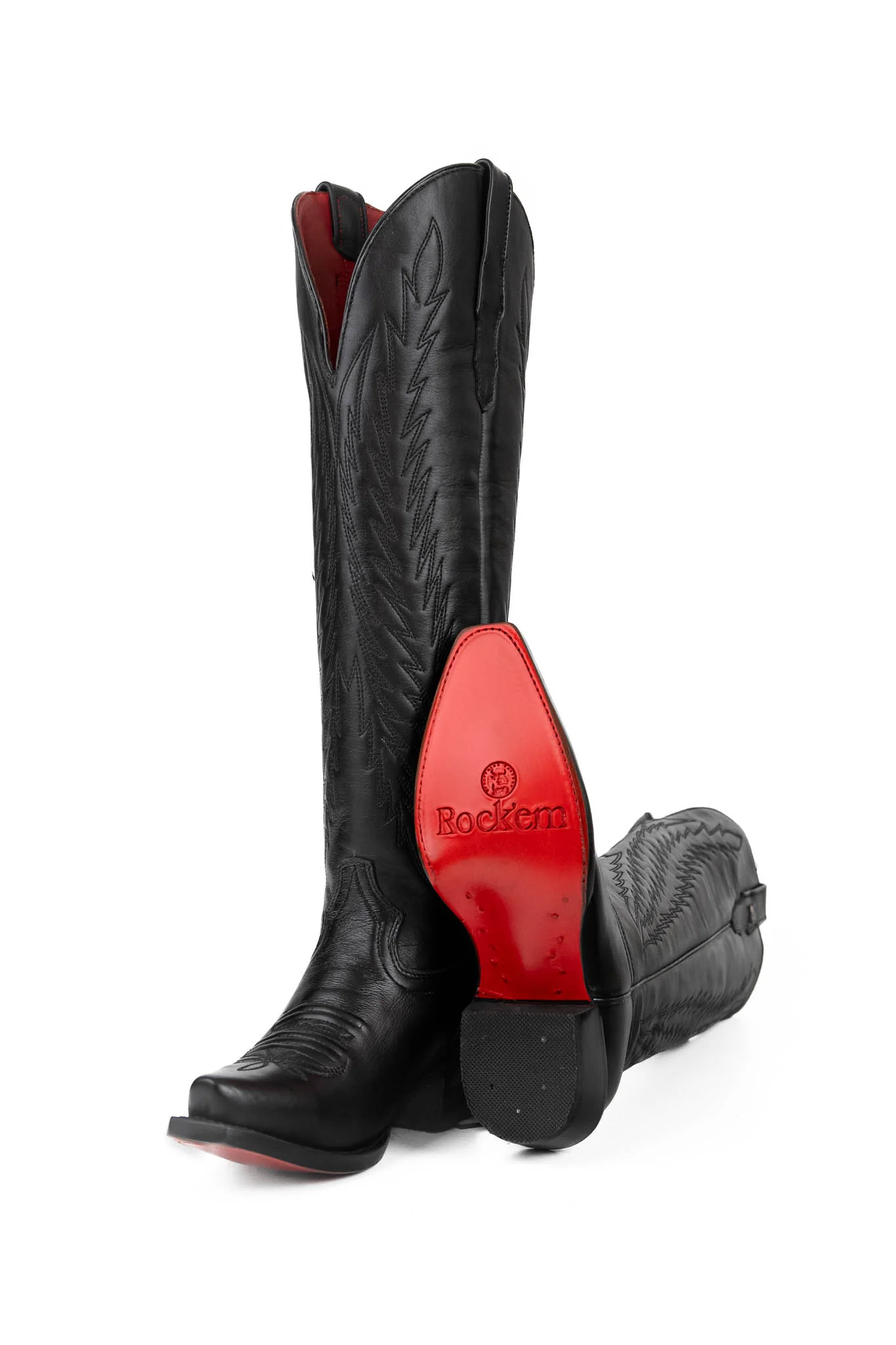 Valentina Tall Red Bottom Snip Toe Cowgirl Boot - Image 3