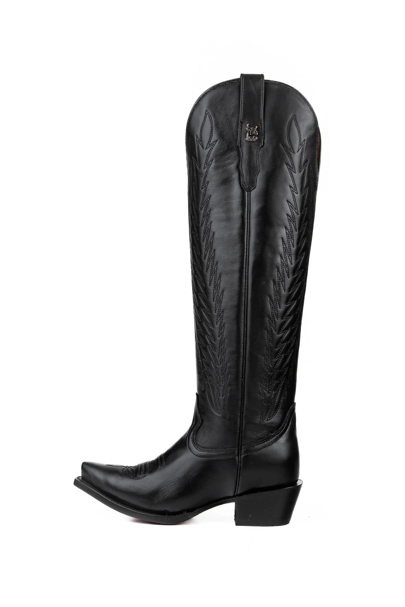 Valentina Tall Red Bottom Snip Toe Cowgirl Boot - Image 4