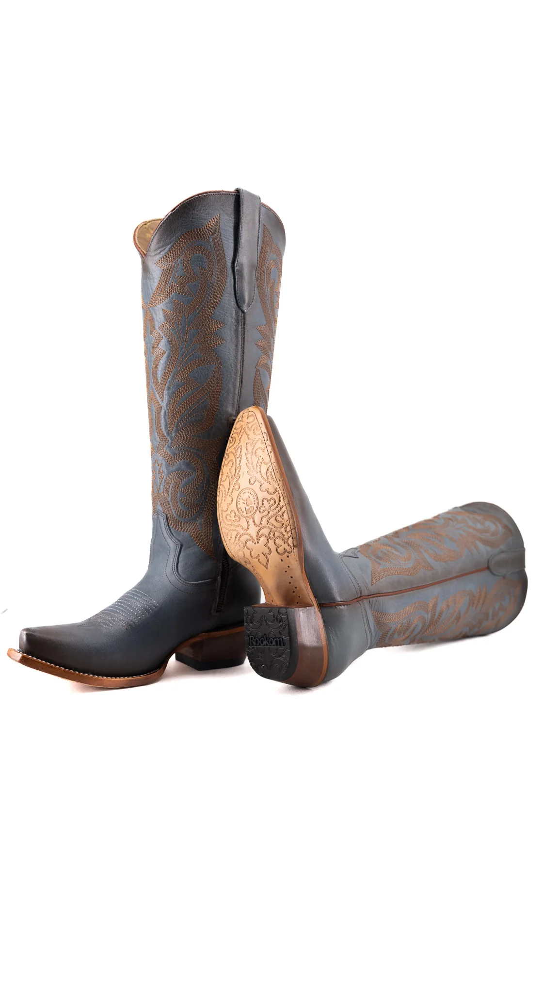 Perla Tall Snip Toe Cowgirl Boot - Image 4