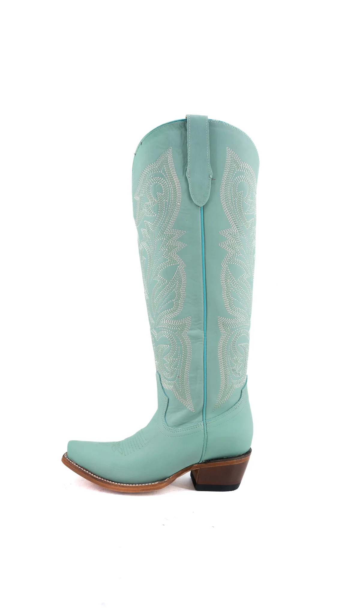 Perla Tall Wide Calf Snip Toe Cowgirl Boot - Image 13