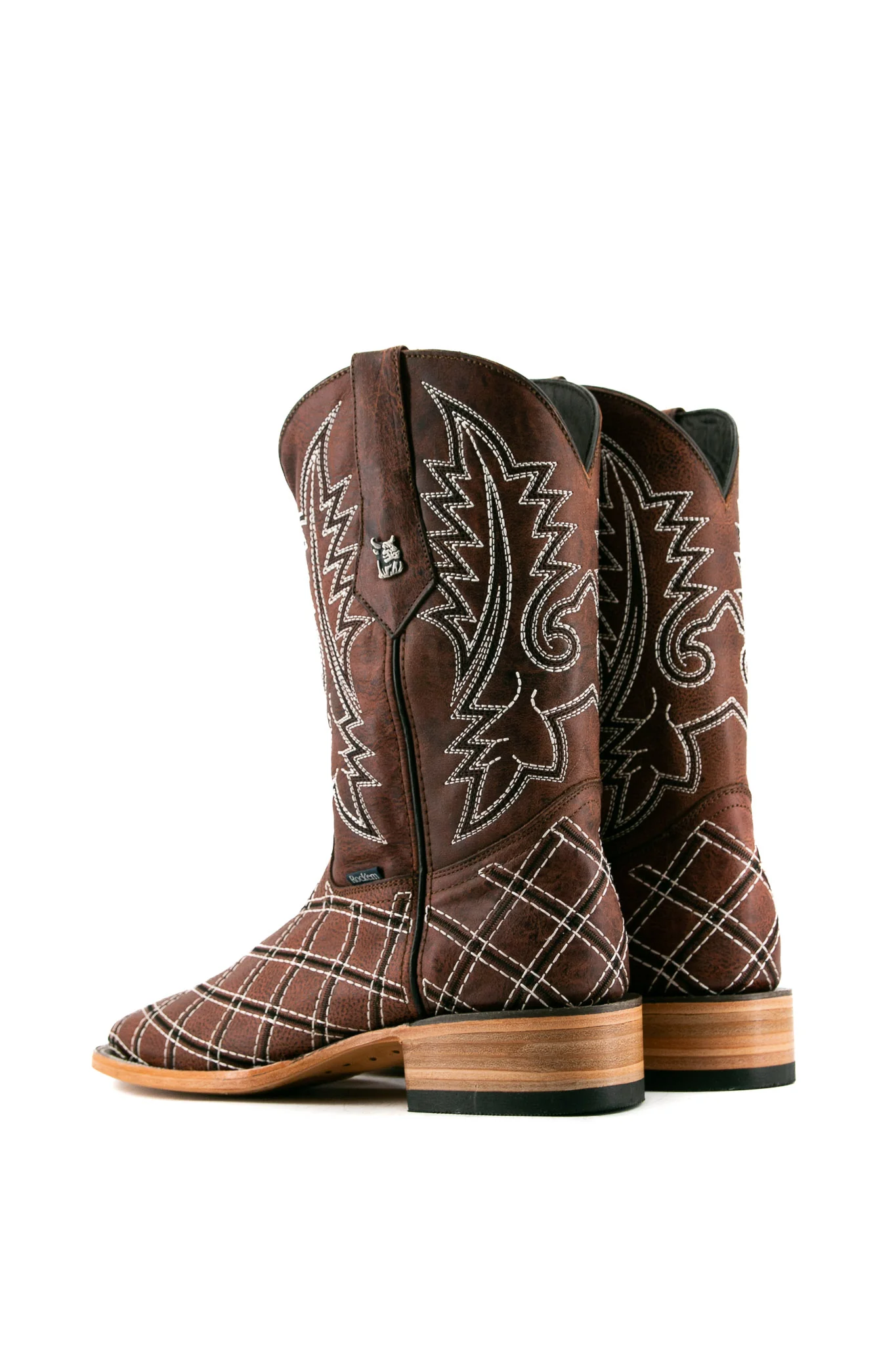 Roca Patchwork Square Toe Cowboy Boot - Image 13