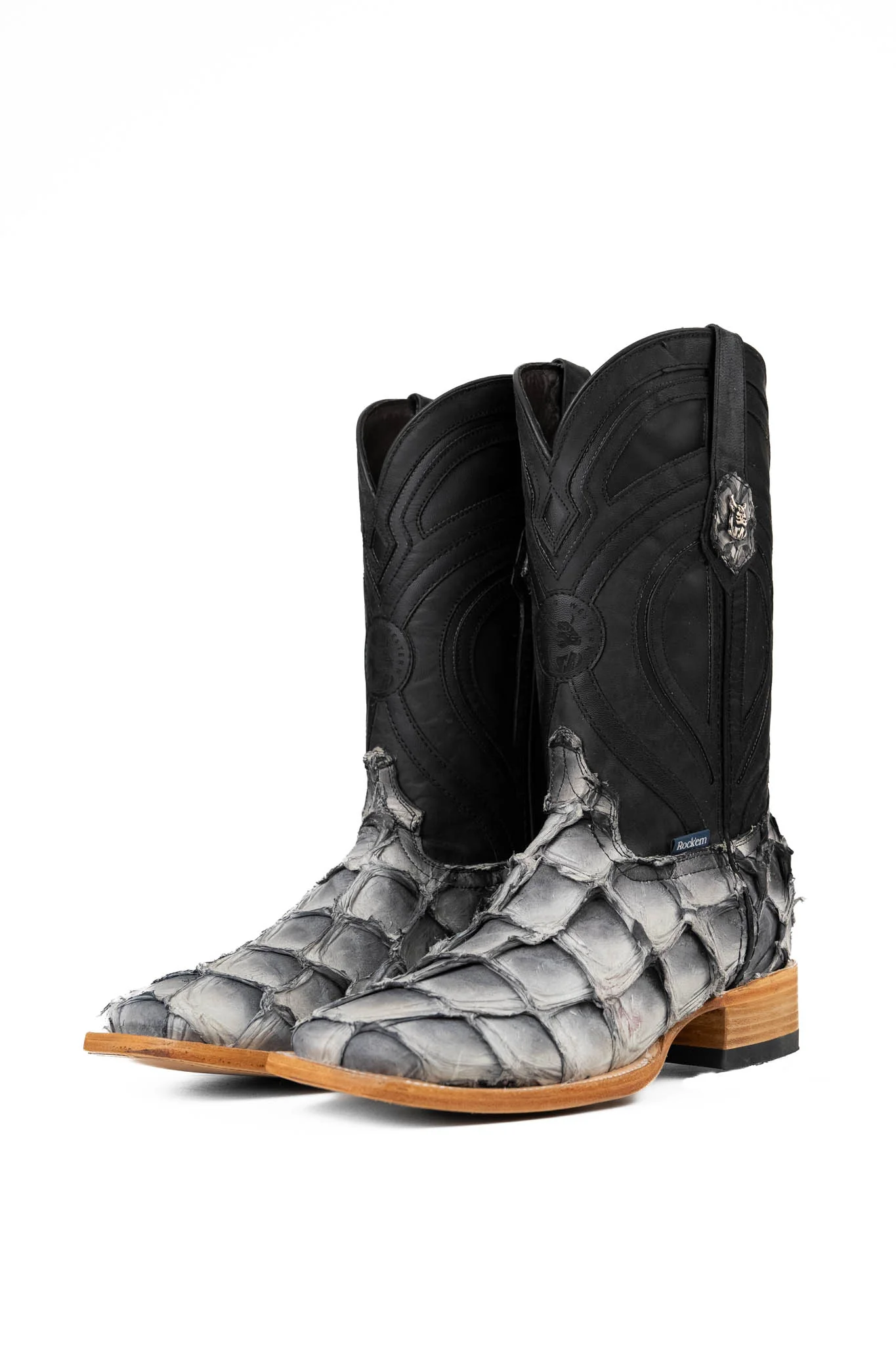King Ranch Pirarucu Exotic Square Toe Cowboy Boot - Image 11