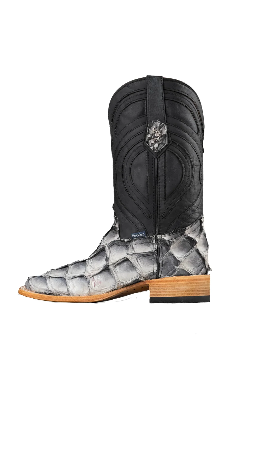 King Ranch Pirarucu Exotic Square Toe Cowboy Boot - Image 12
