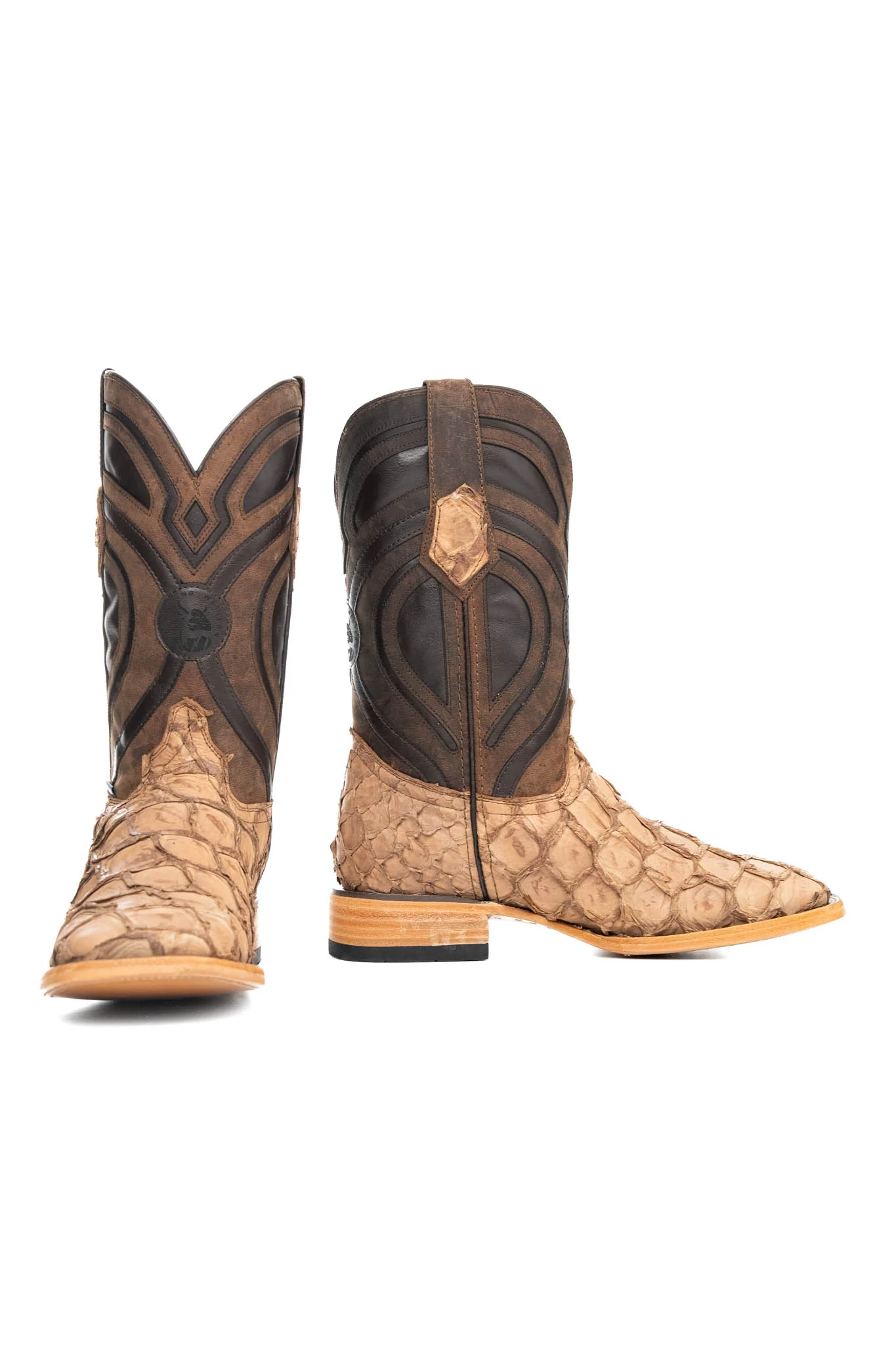 King Ranch Pirarucu Exotic Square Toe Cowboy Boot - Image 17