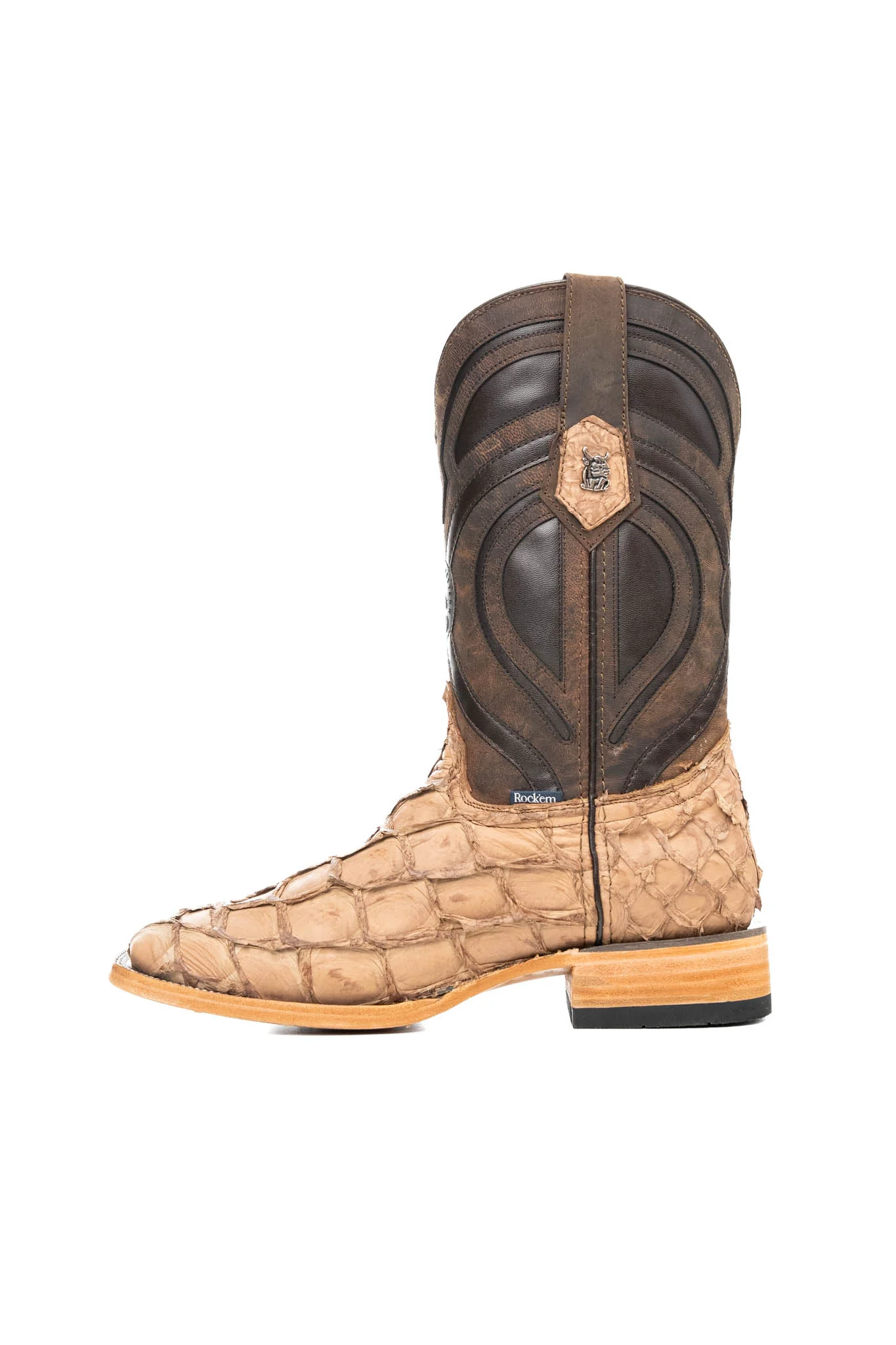 King Ranch Pirarucu Exotic Square Toe Cowboy Boot - Image 18