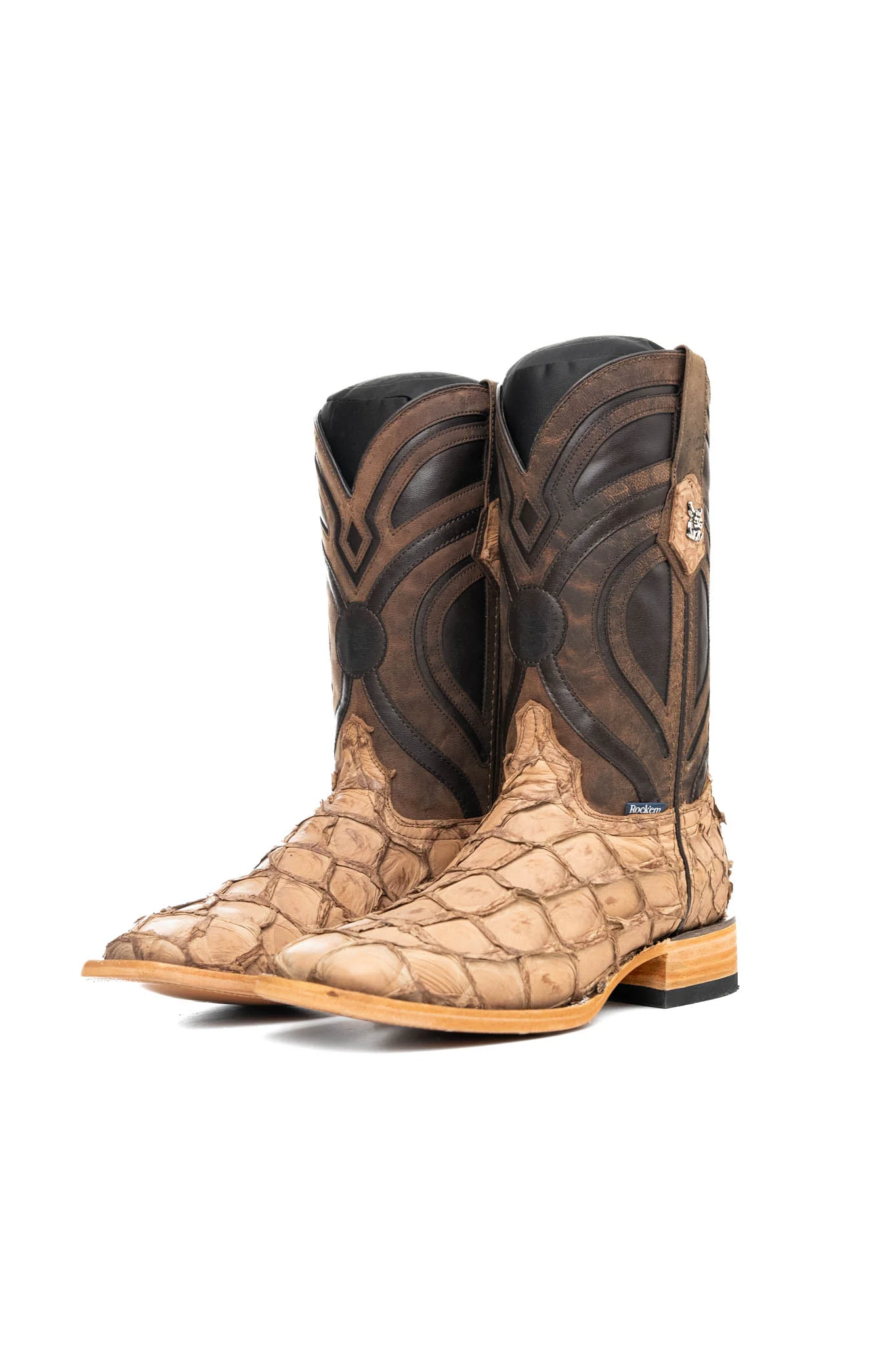 King Ranch Pirarucu Exotic Square Toe Cowboy Boot - Image 19