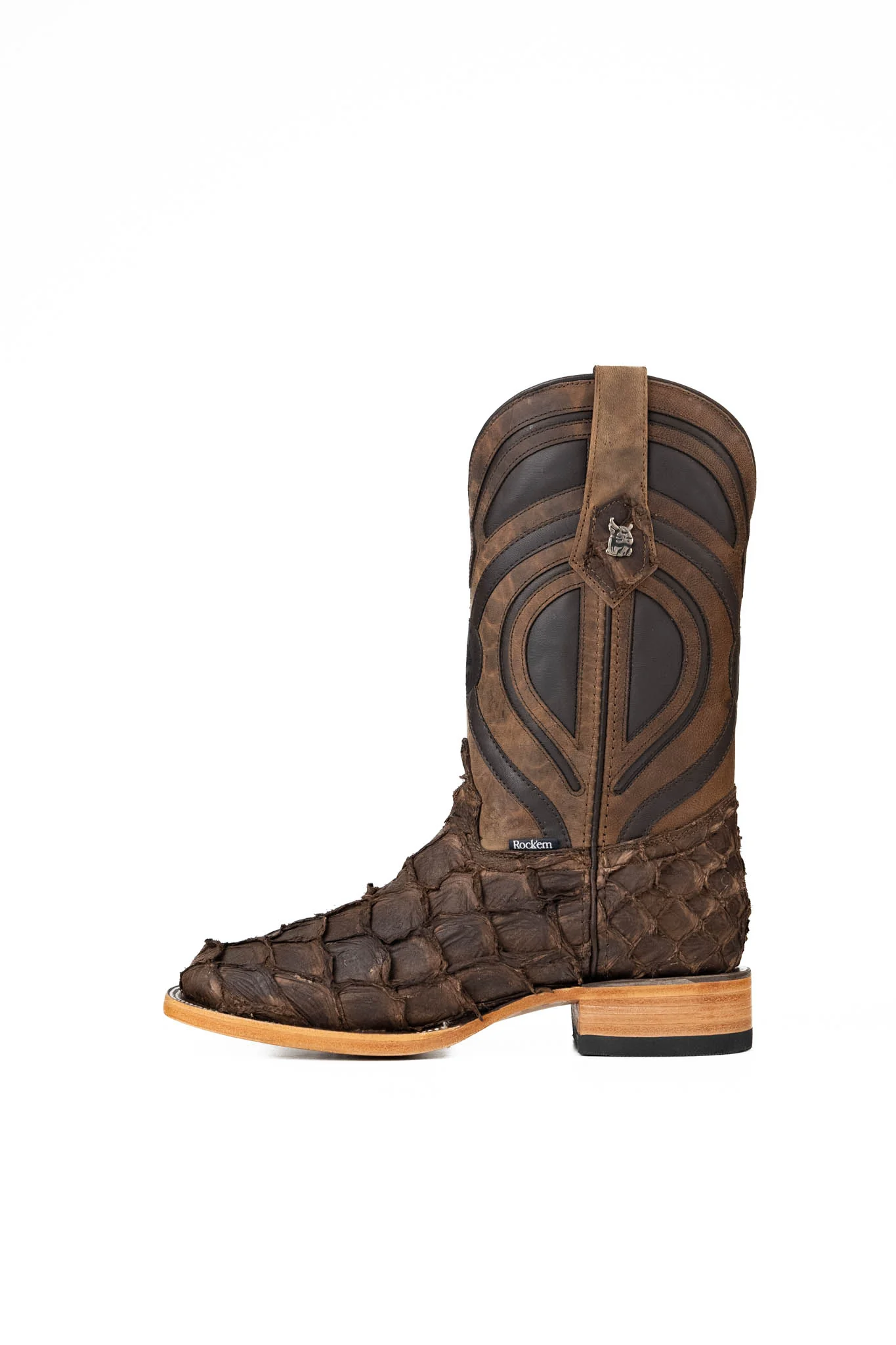 King Ranch Pirarucu Exotic Square Toe Cowboy Boot - Image 2