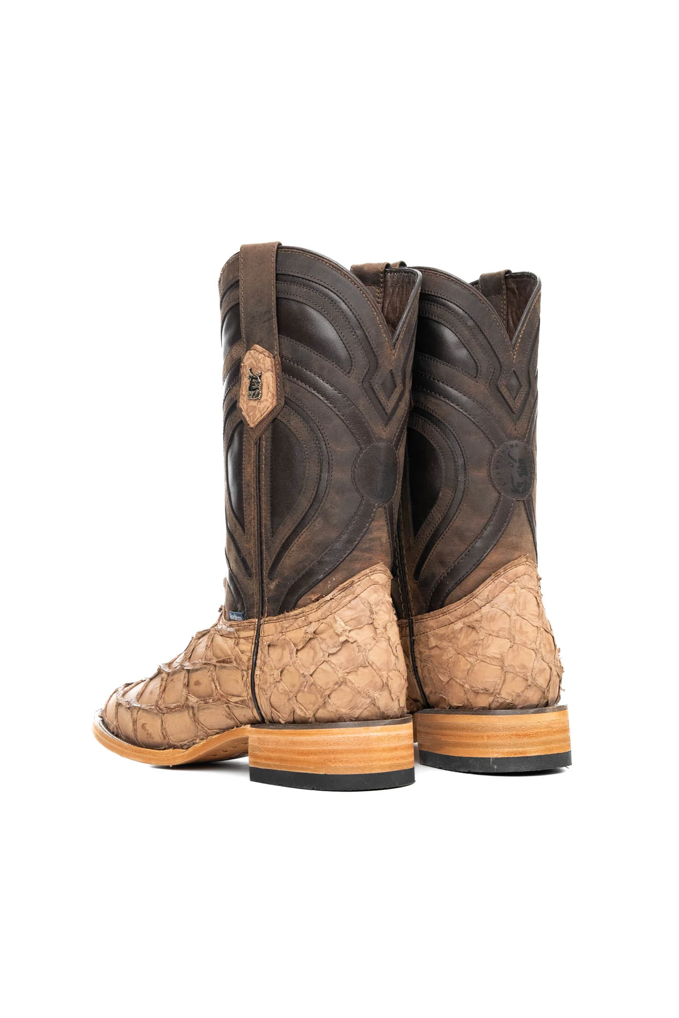 King Ranch Pirarucu Exotic Square Toe Cowboy Boot - Image 20