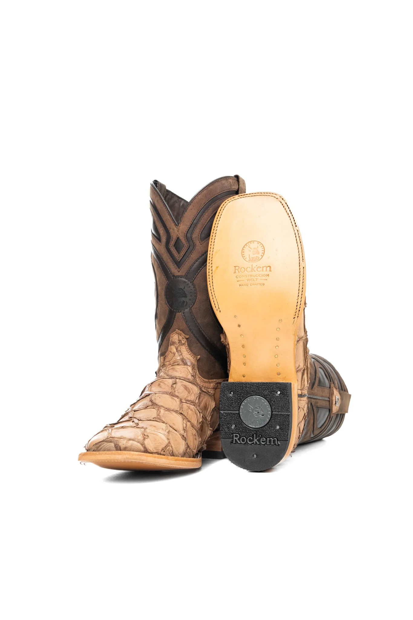 King Ranch Pirarucu Exotic Square Toe Cowboy Boot - Image 21
