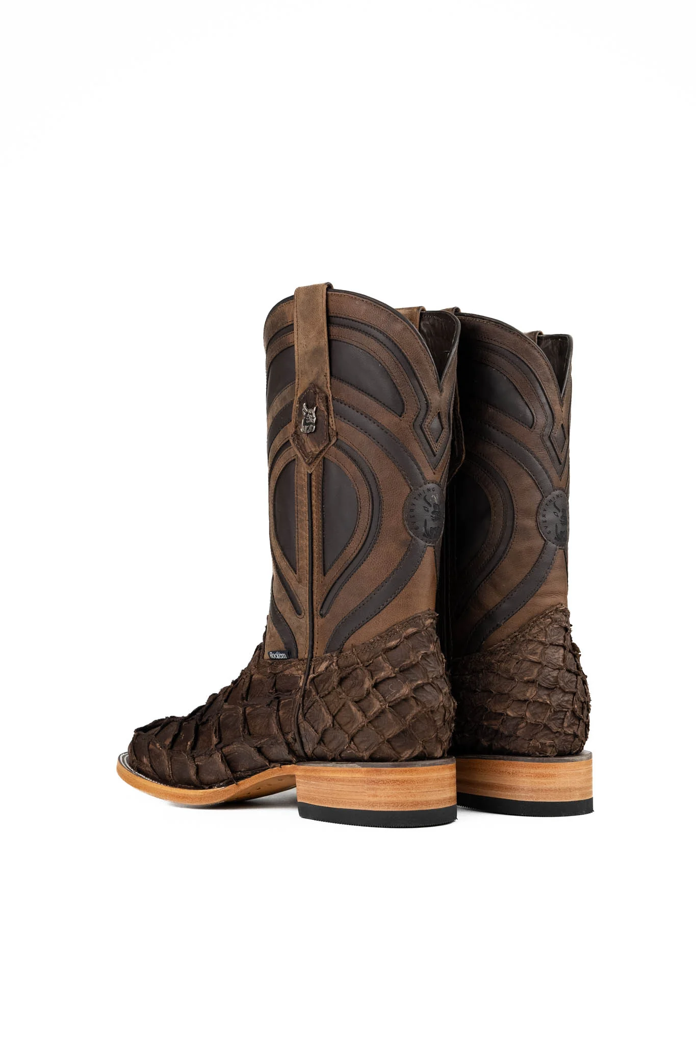 King Ranch Pirarucu Exotic Square Toe Cowboy Boot - Image 3
