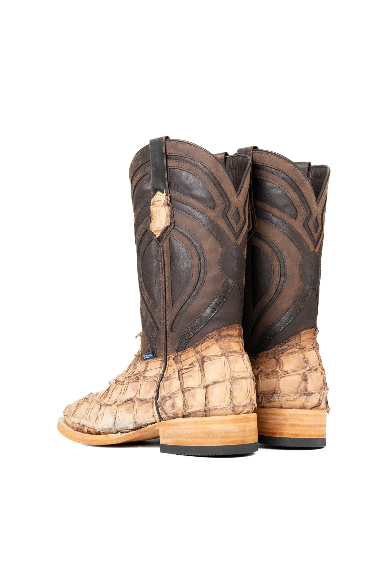 King Ranch Pirarucu Exotic Square Toe Cowboy Boot - Image 8