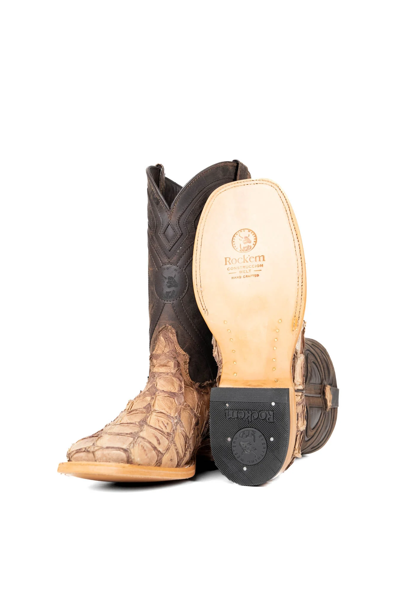 King Ranch Pirarucu Exotic Square Toe Cowboy Boot - Image 9