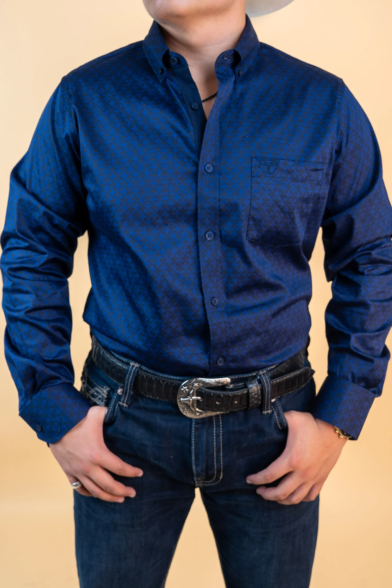 Platini Long Sleeve Brewer Button-Up - Image 3