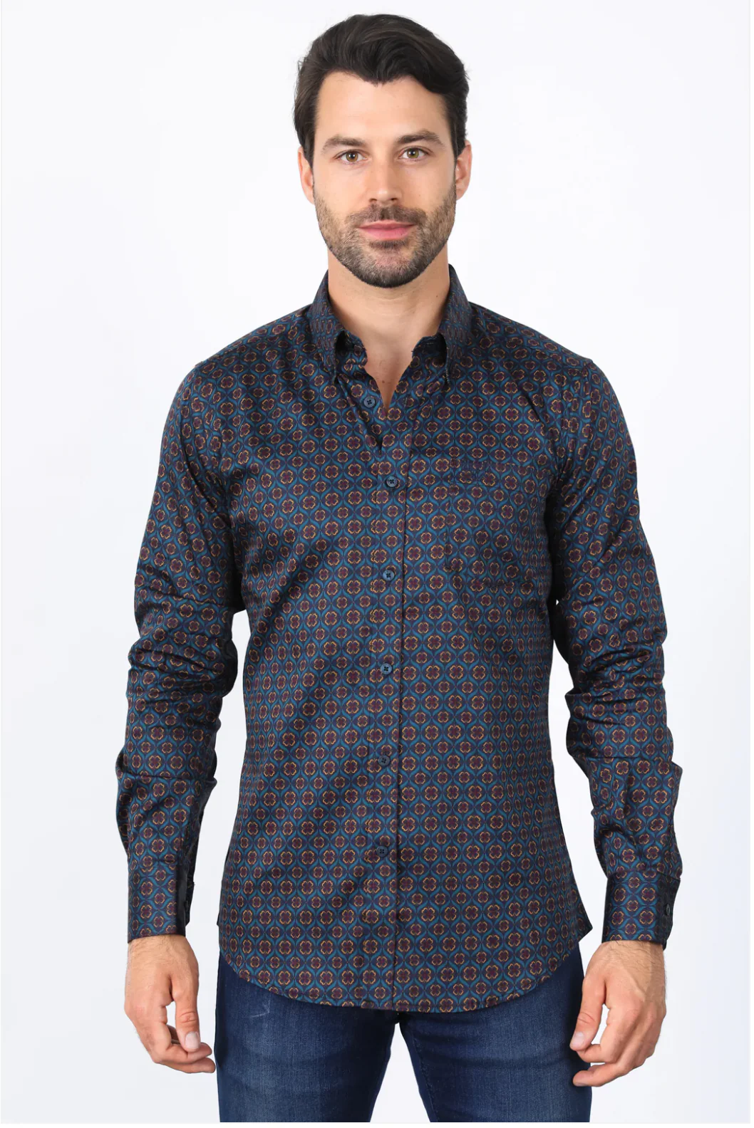 Platini Long Sleeve Henderson Button-Up