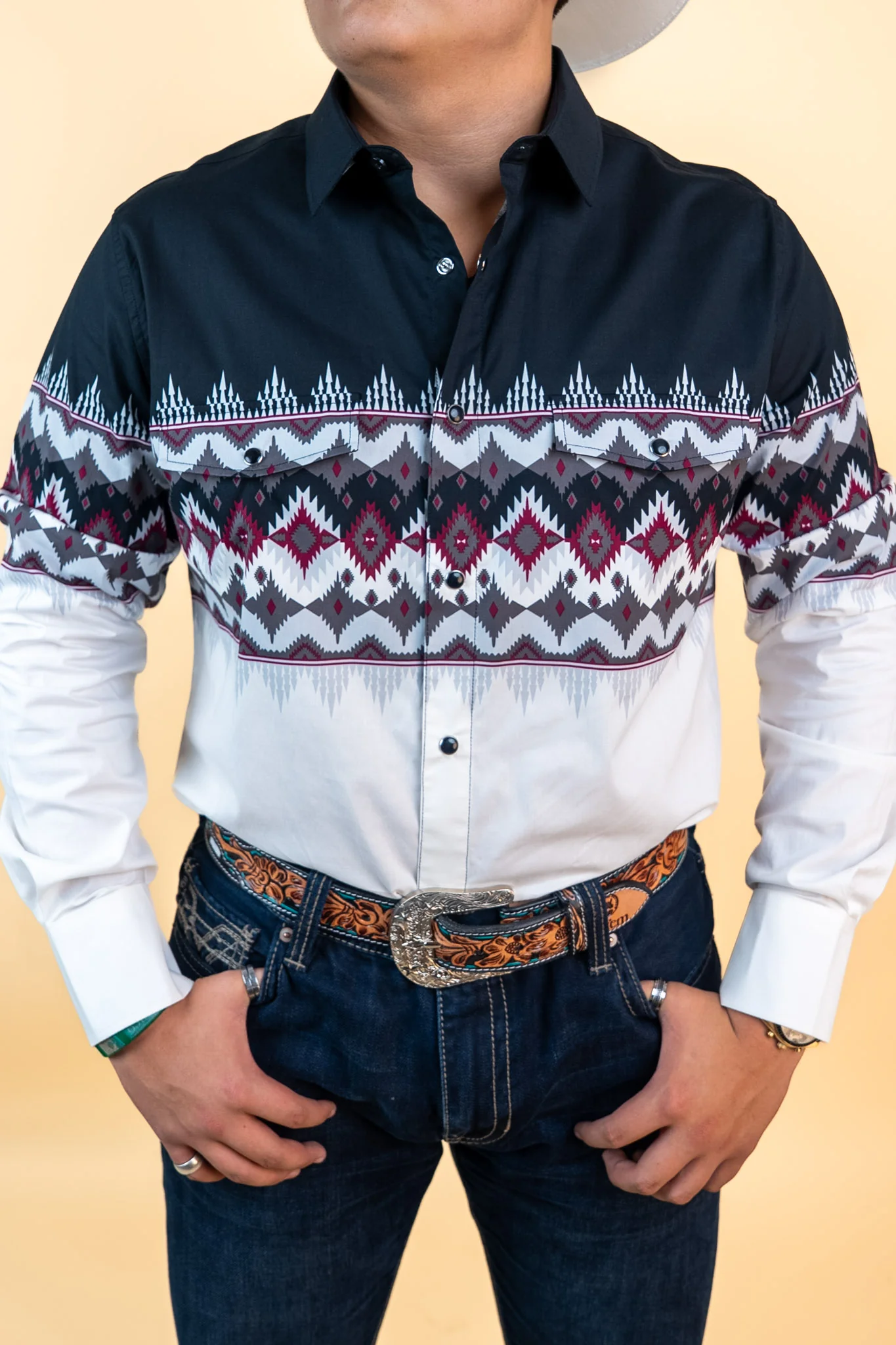 Platini Long Sleeve Lorenz Pearl Snap - Image 11