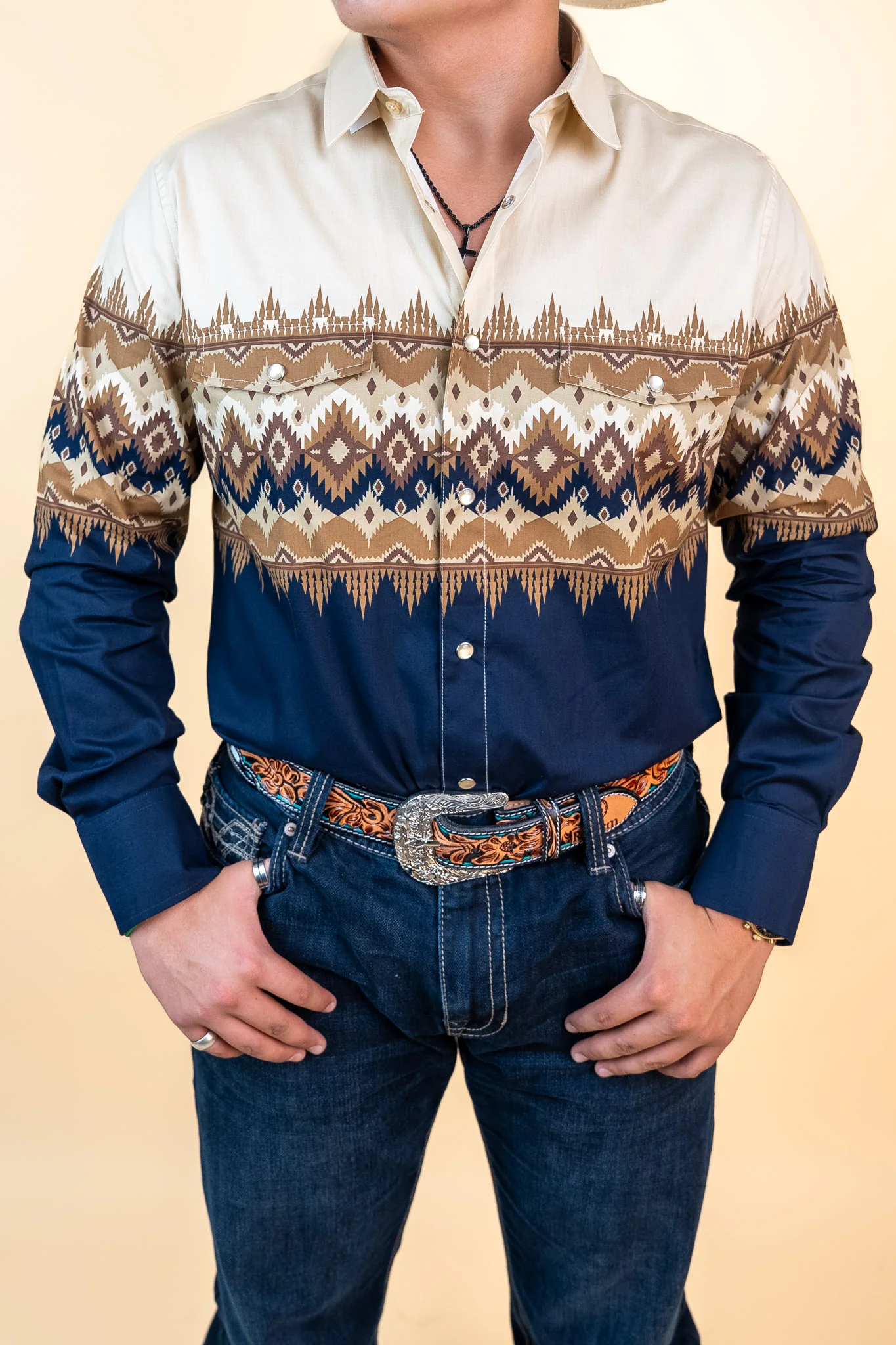 Platini Long Sleeve Lorenz Pearl Snap - Image 3