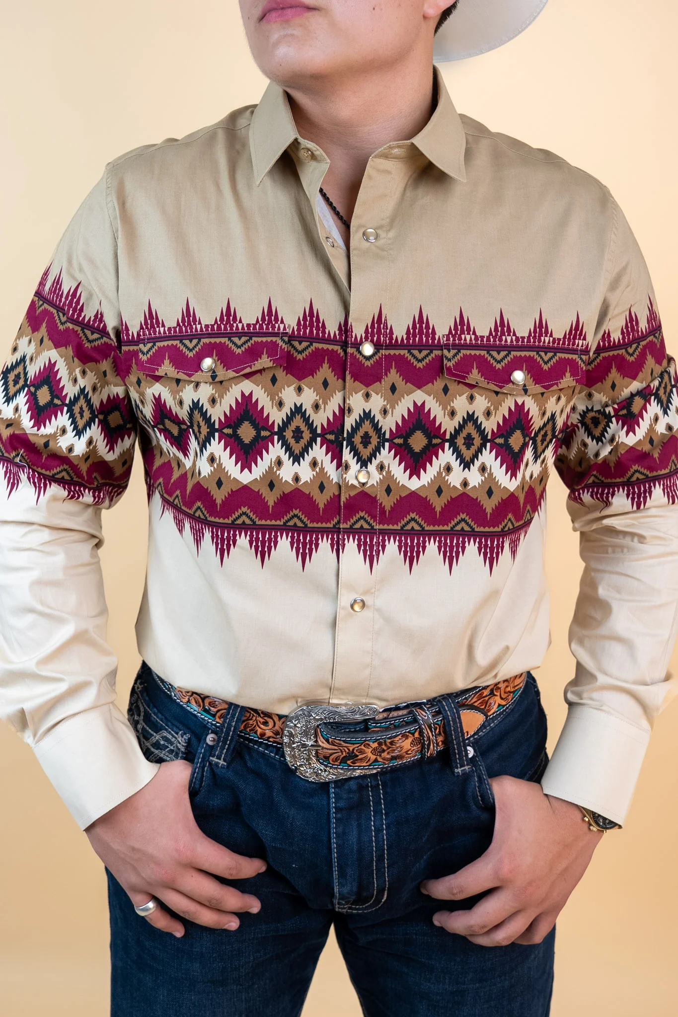 Platini Long Sleeve Lorenz Pearl Snap - Image 7