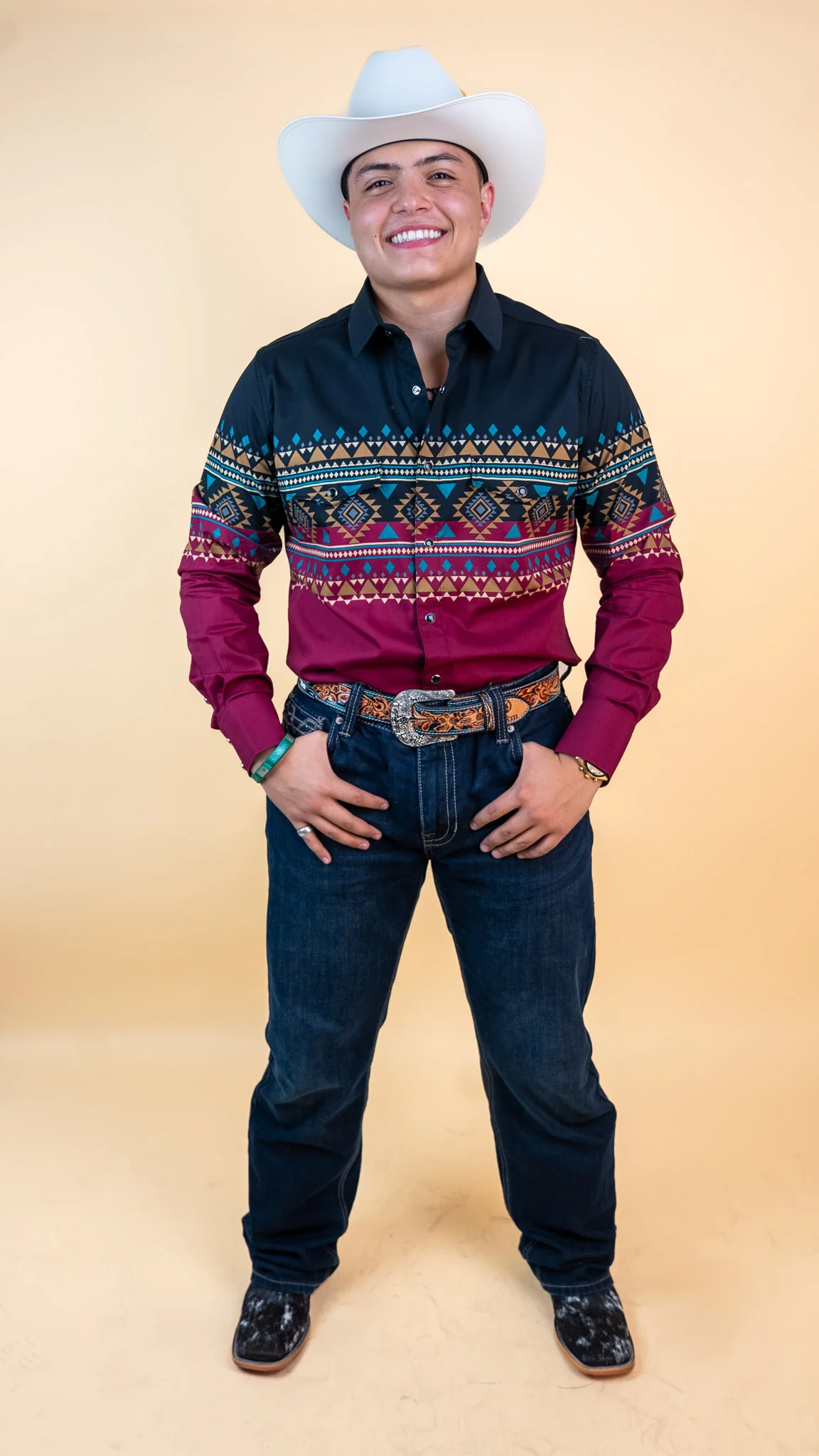 Platini Long Sleeve Roberts Pearl Snap - Image 5