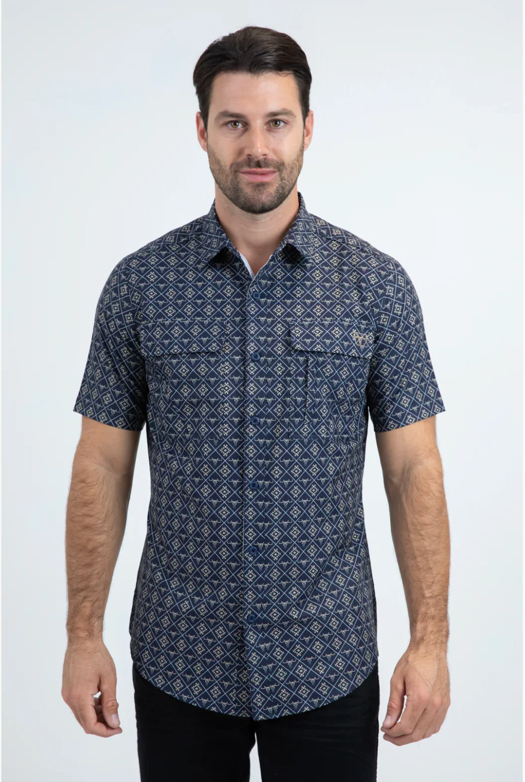 Platini Short Sleeve Jawhar Button Up