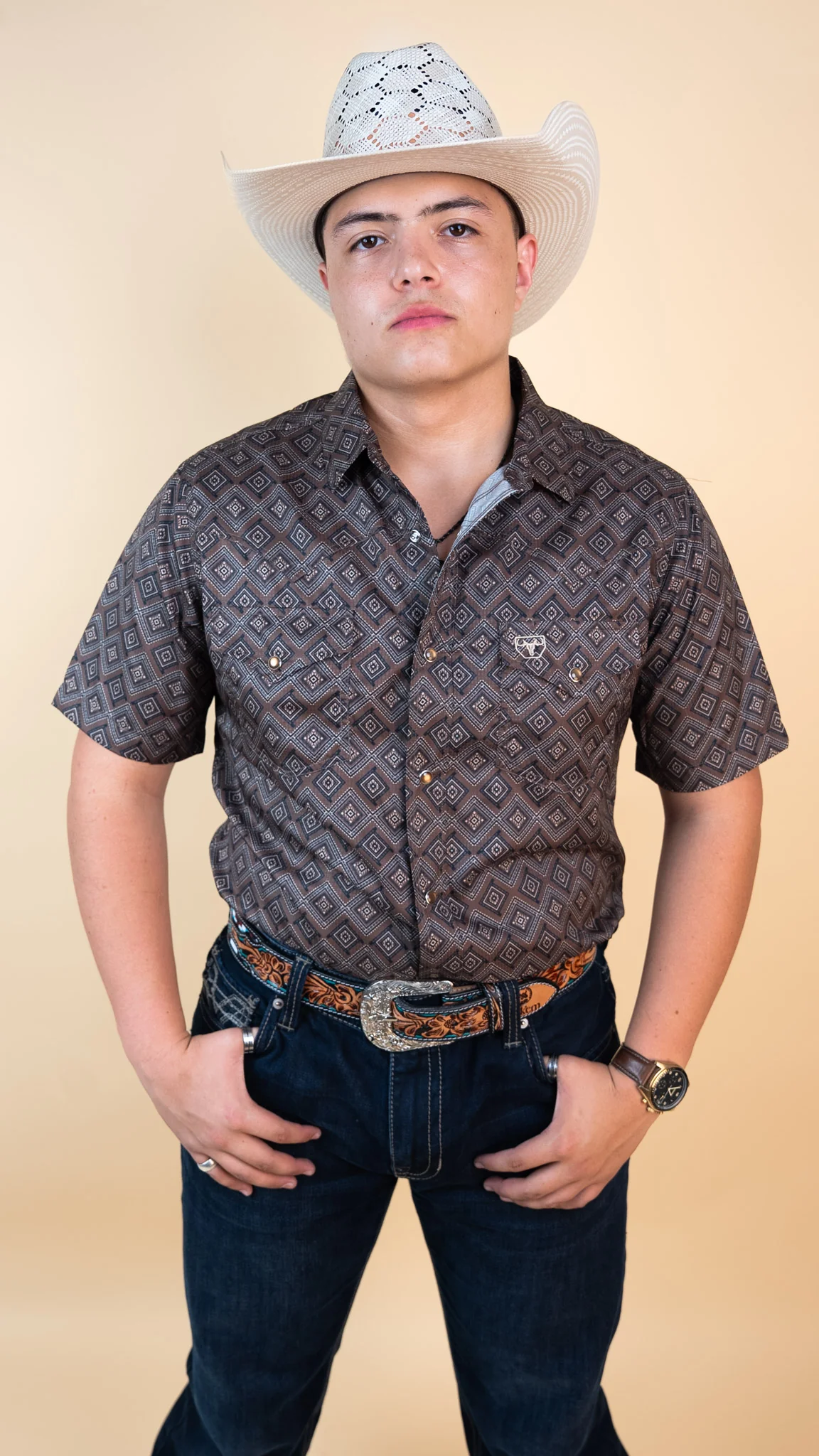 Platini Short Sleeve Kyle Pearl Snap - Image 2