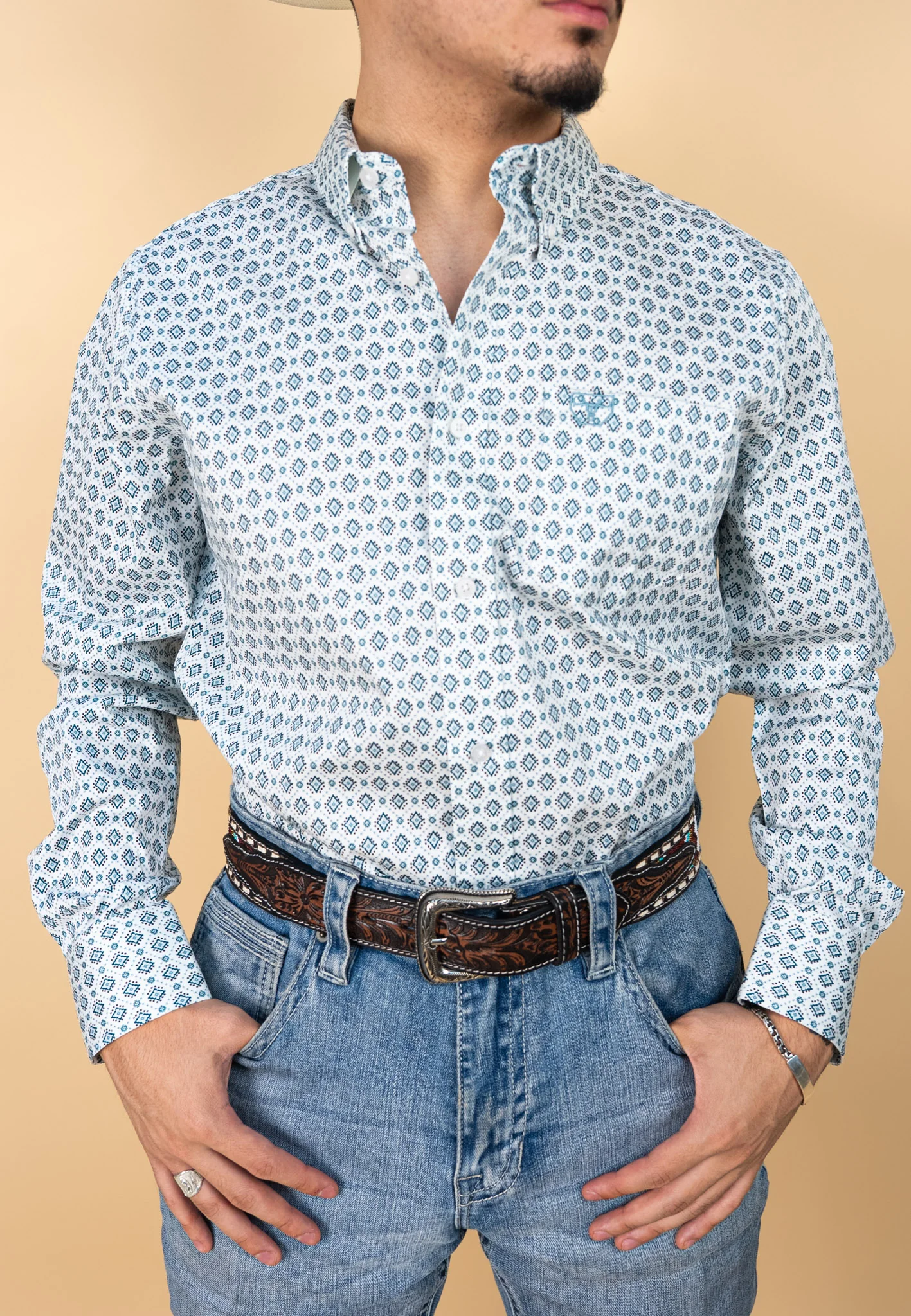 Platini Long Sleeve Pline Button-Up - Image 2