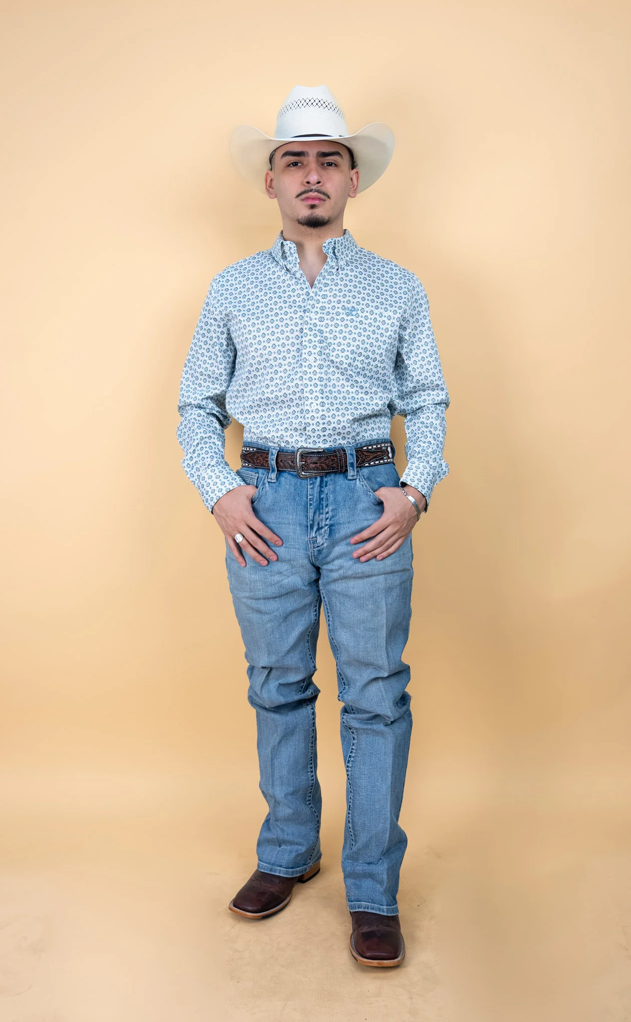 Platini Long Sleeve Pline Button-Up - Image 4