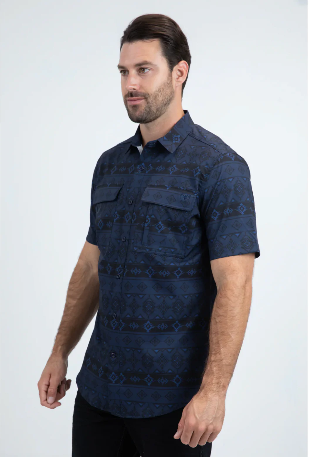 Platini Short Sleeve Woody Button-Up - Image 10