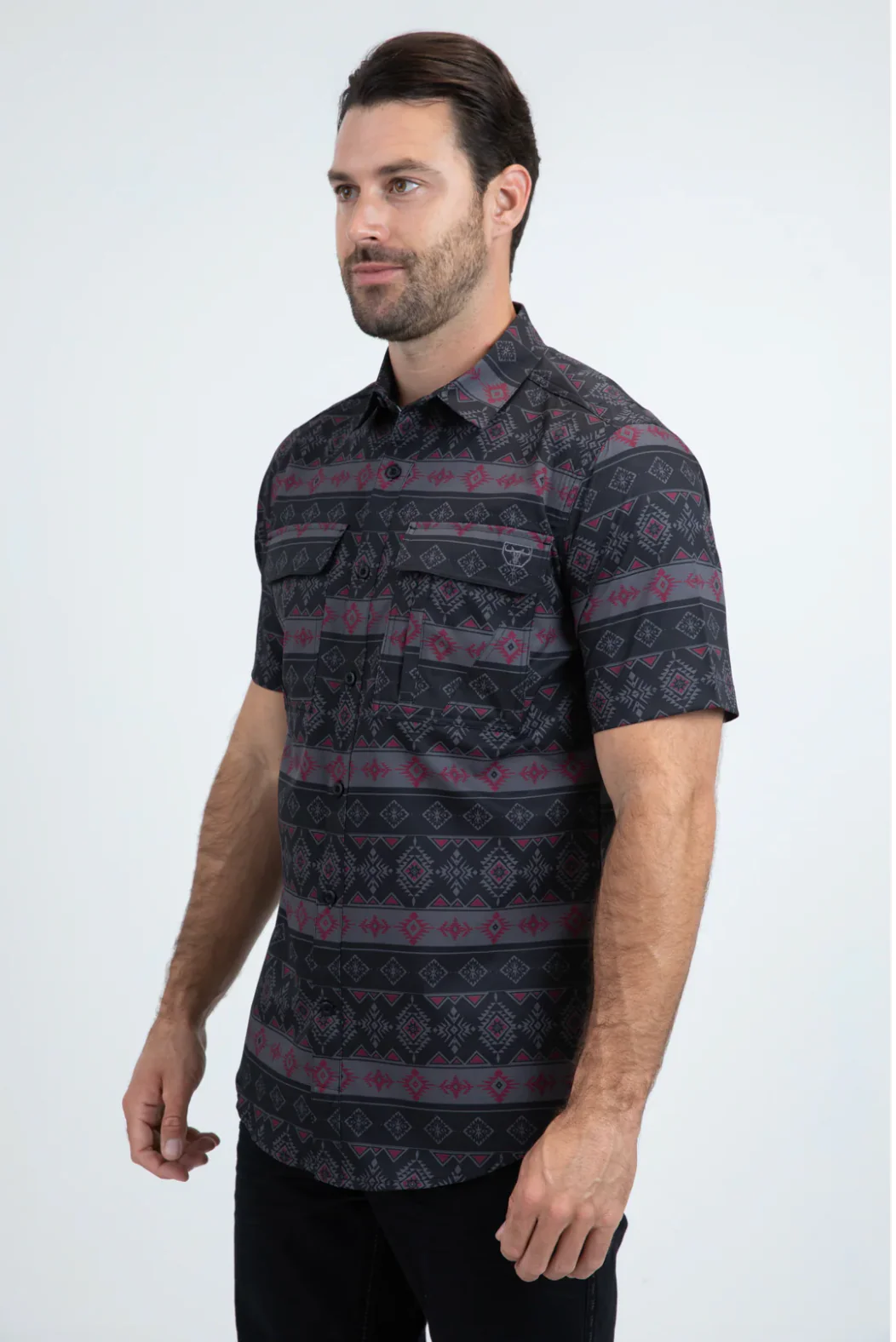 Platini Short Sleeve Woody Button-Up - Image 2