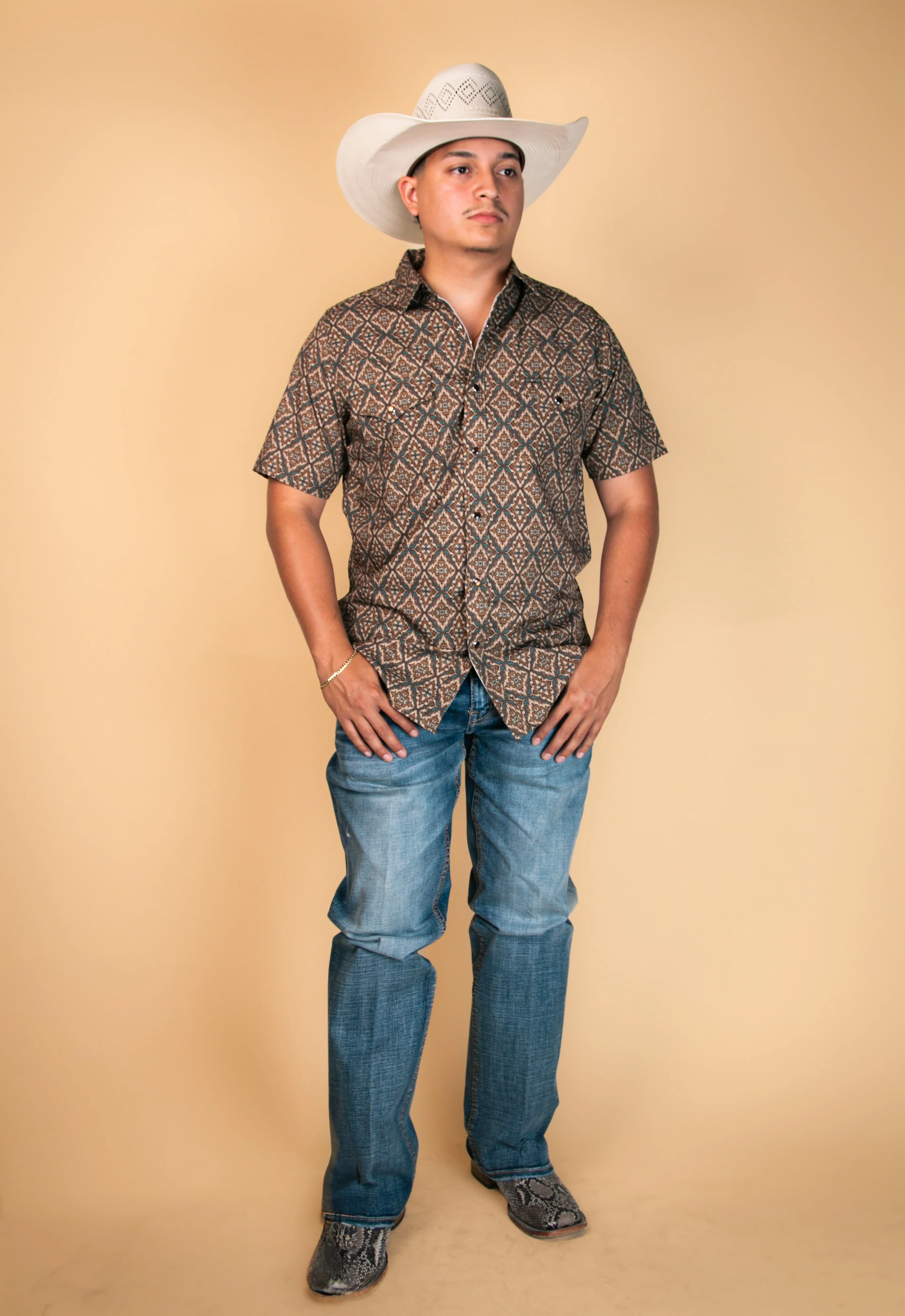 Platini Short Sleeve Zach Pearl Snap - Image 3
