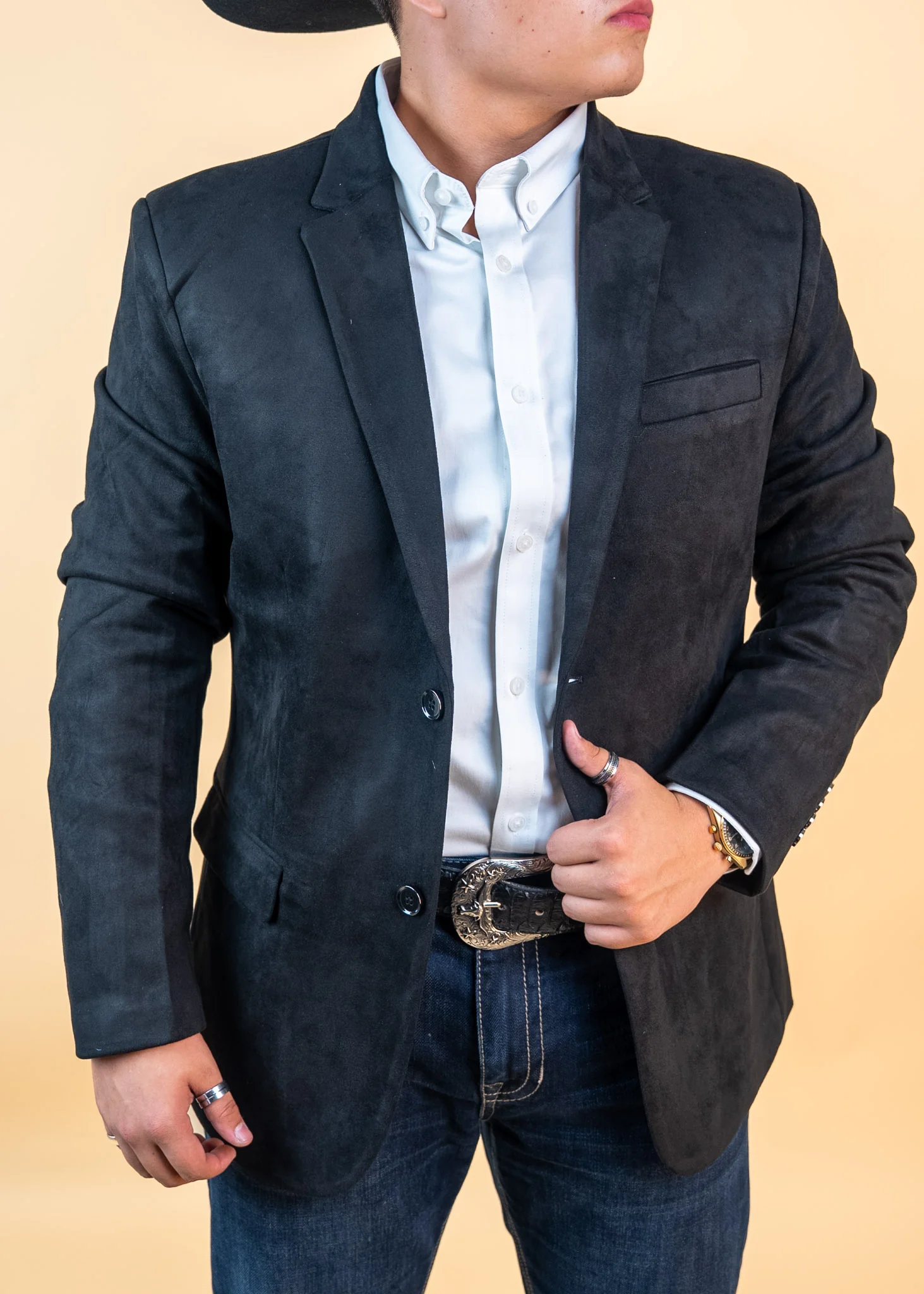 Platini Teddy Suede Blazer - Image 7