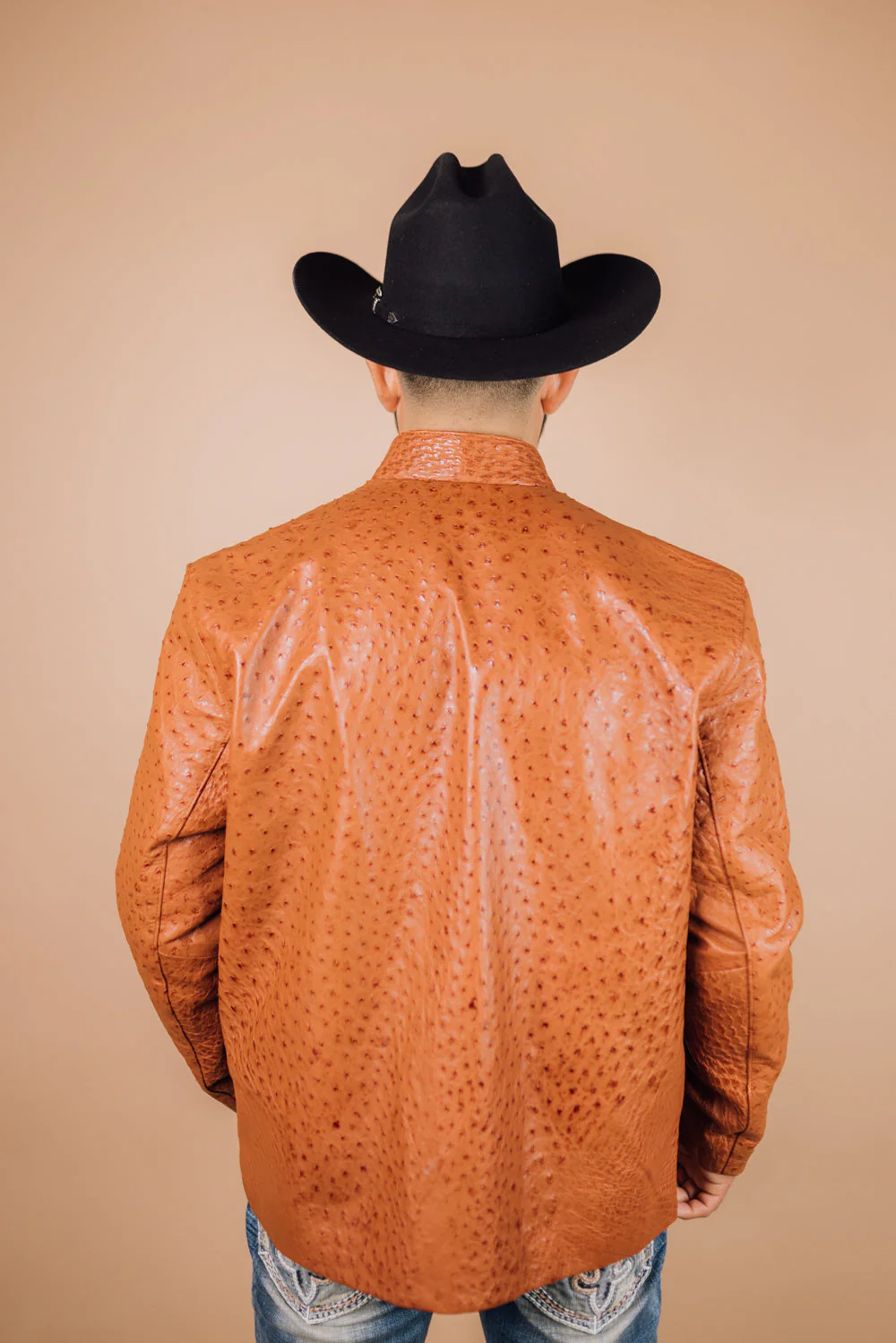*PRE-ORDER* Men's Full Ostrich Genuine Leather Jacket - Image 12
